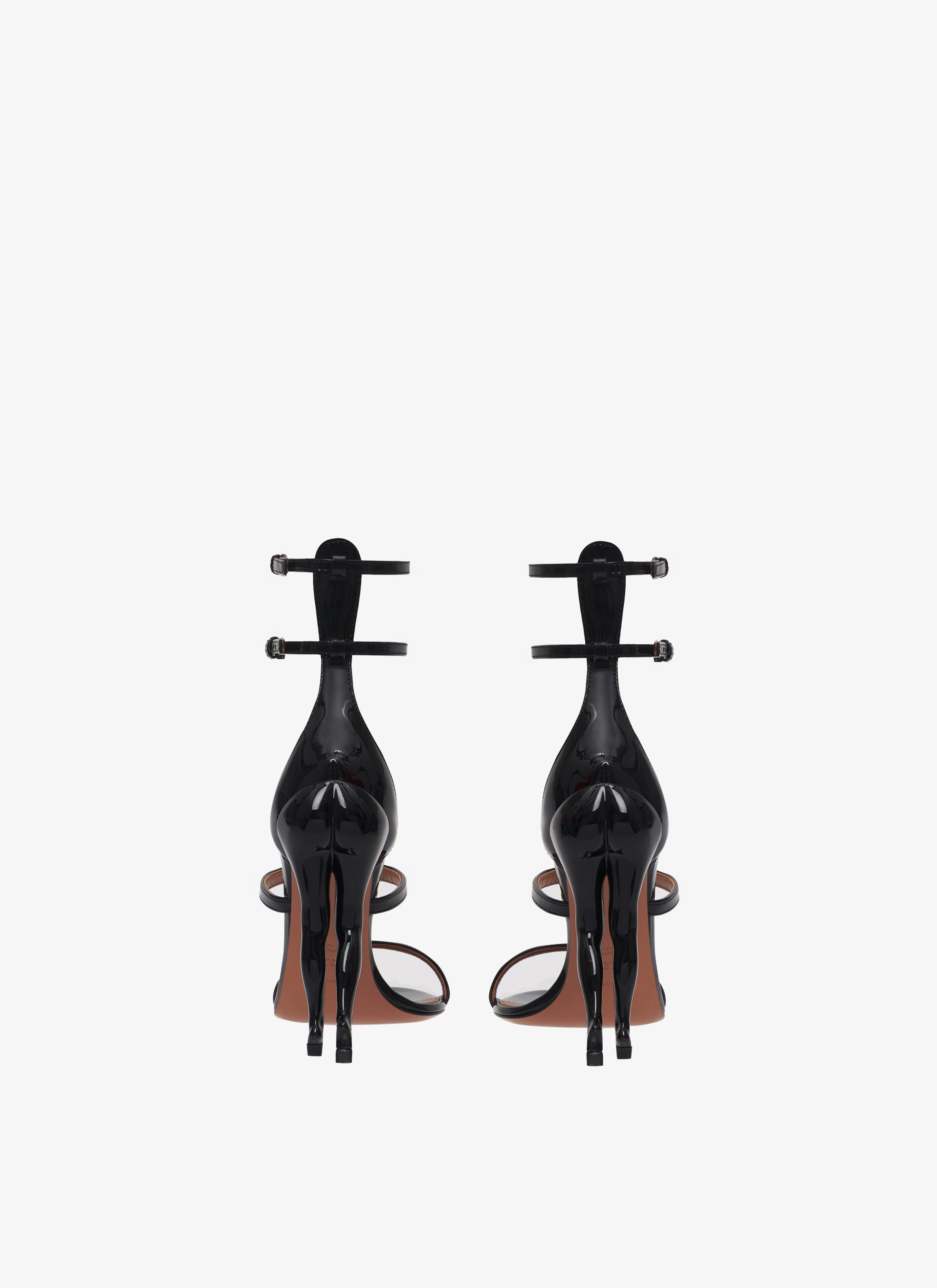 Cabaret sandals in patent calfskin - maison-alaia.com