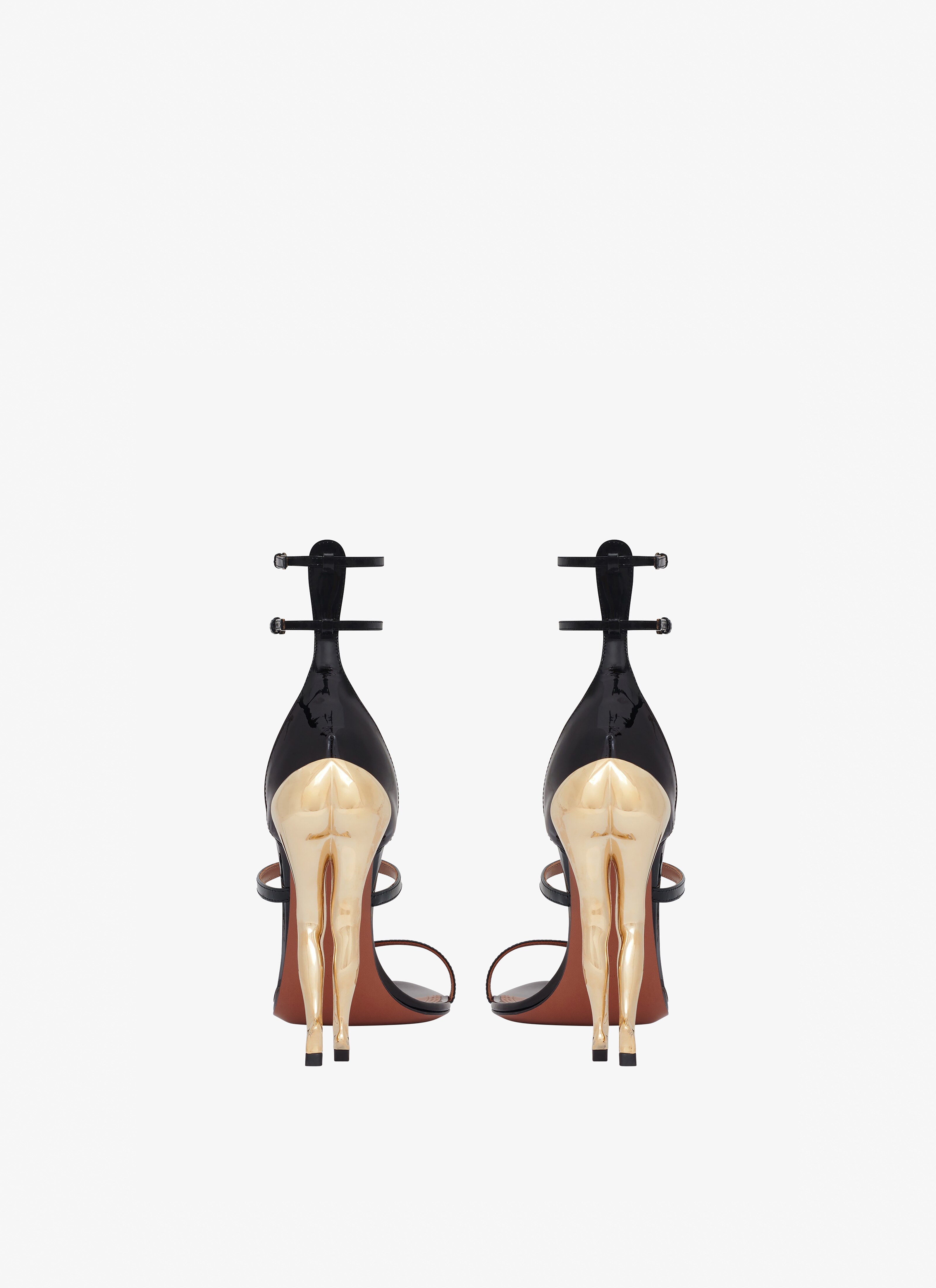 Cabaret sandals in patent calfskin - maison-alaia.com