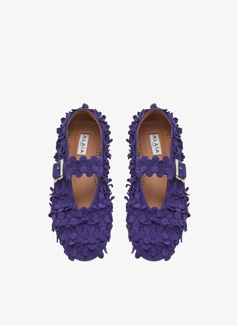 suede goatskin ballet flats - maison-alaia.com