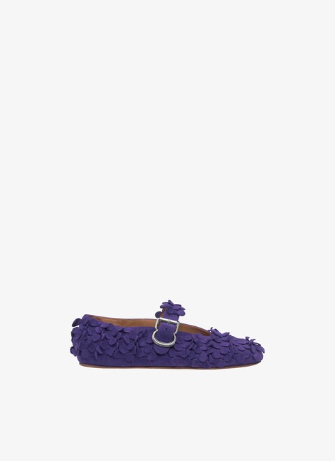 suede goatskin ballet flats - maison-alaia.com