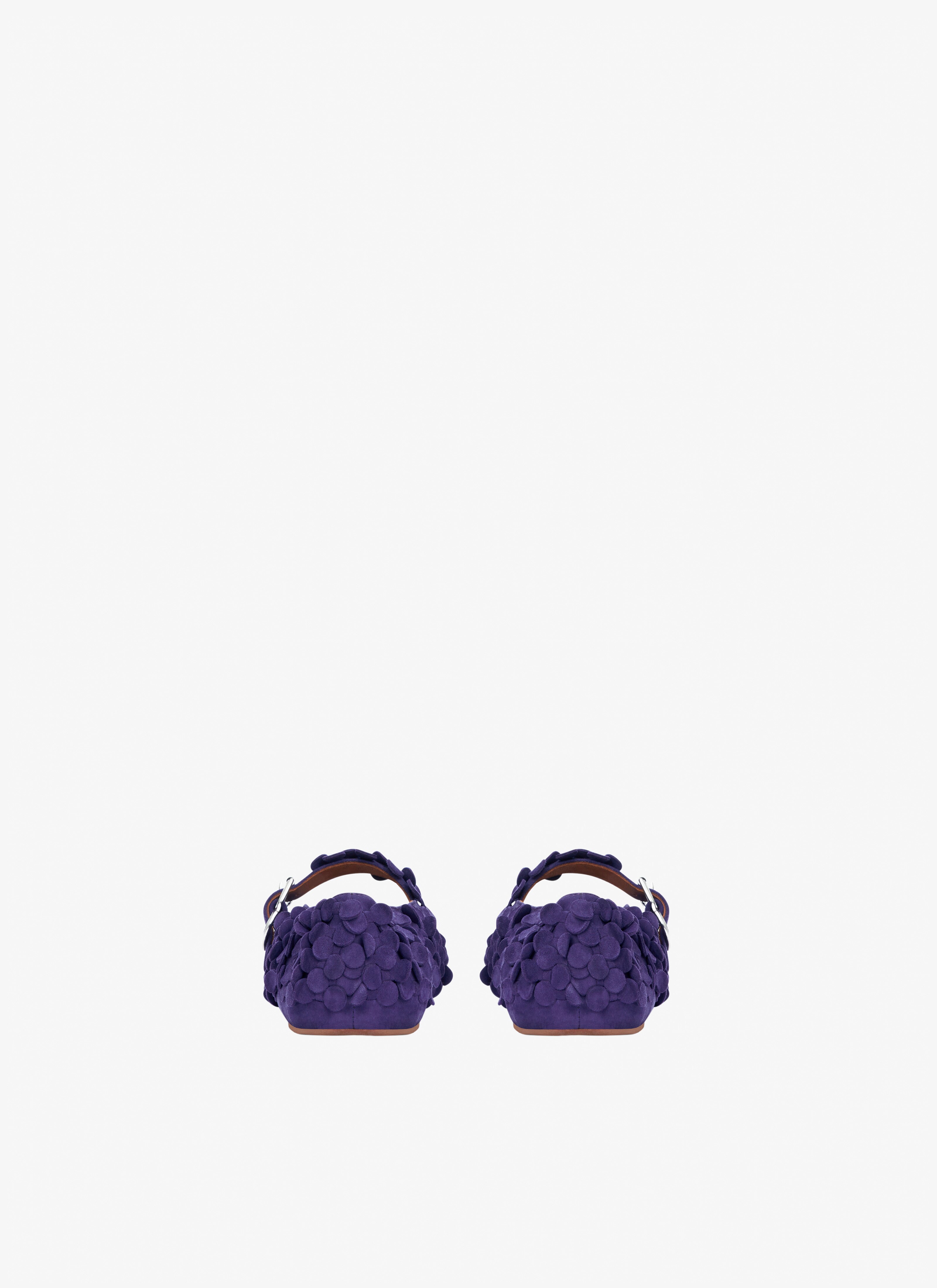 ALAÏA PURPLE SUEDE GOATSKIN BALLET FLATS