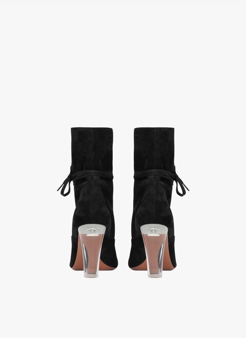 Trekking ankle boots in suede calfskin - maison-alaia.com