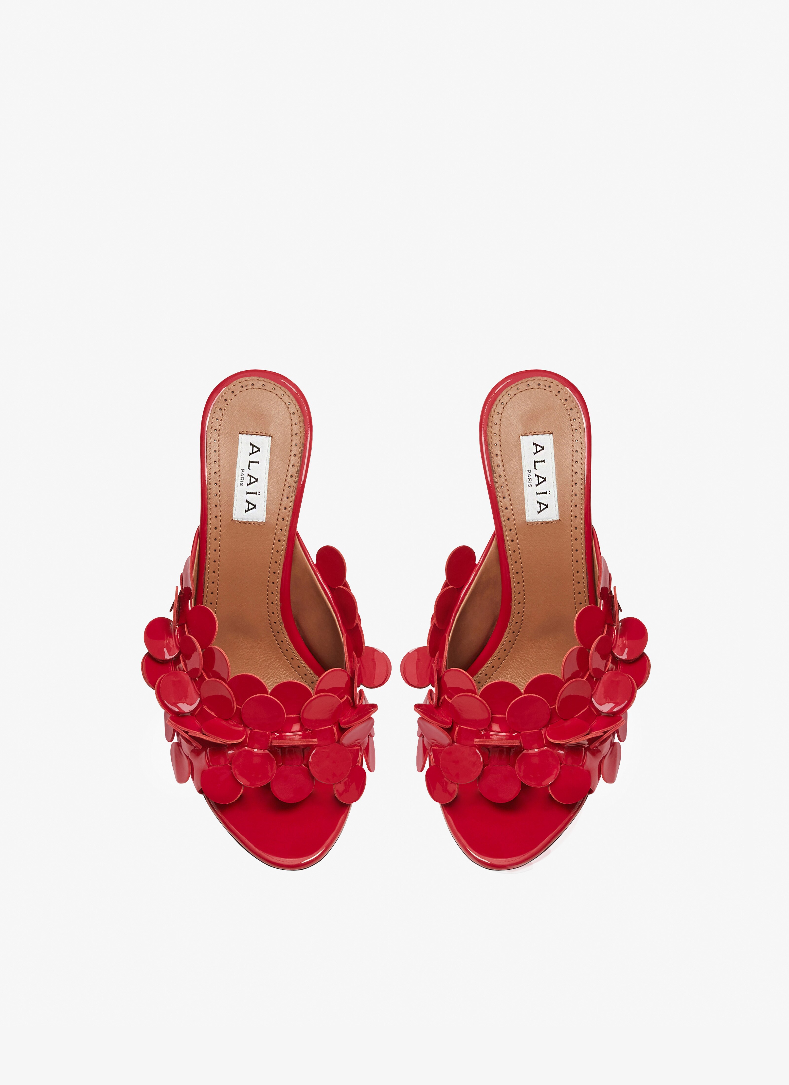 Confettis mules in patent calfskin - maison-alaia.com