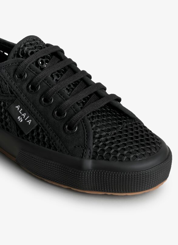 Superga sneakers in cotton ALAÏA BLACK SUPERGA SNEAKERS IN COTTON