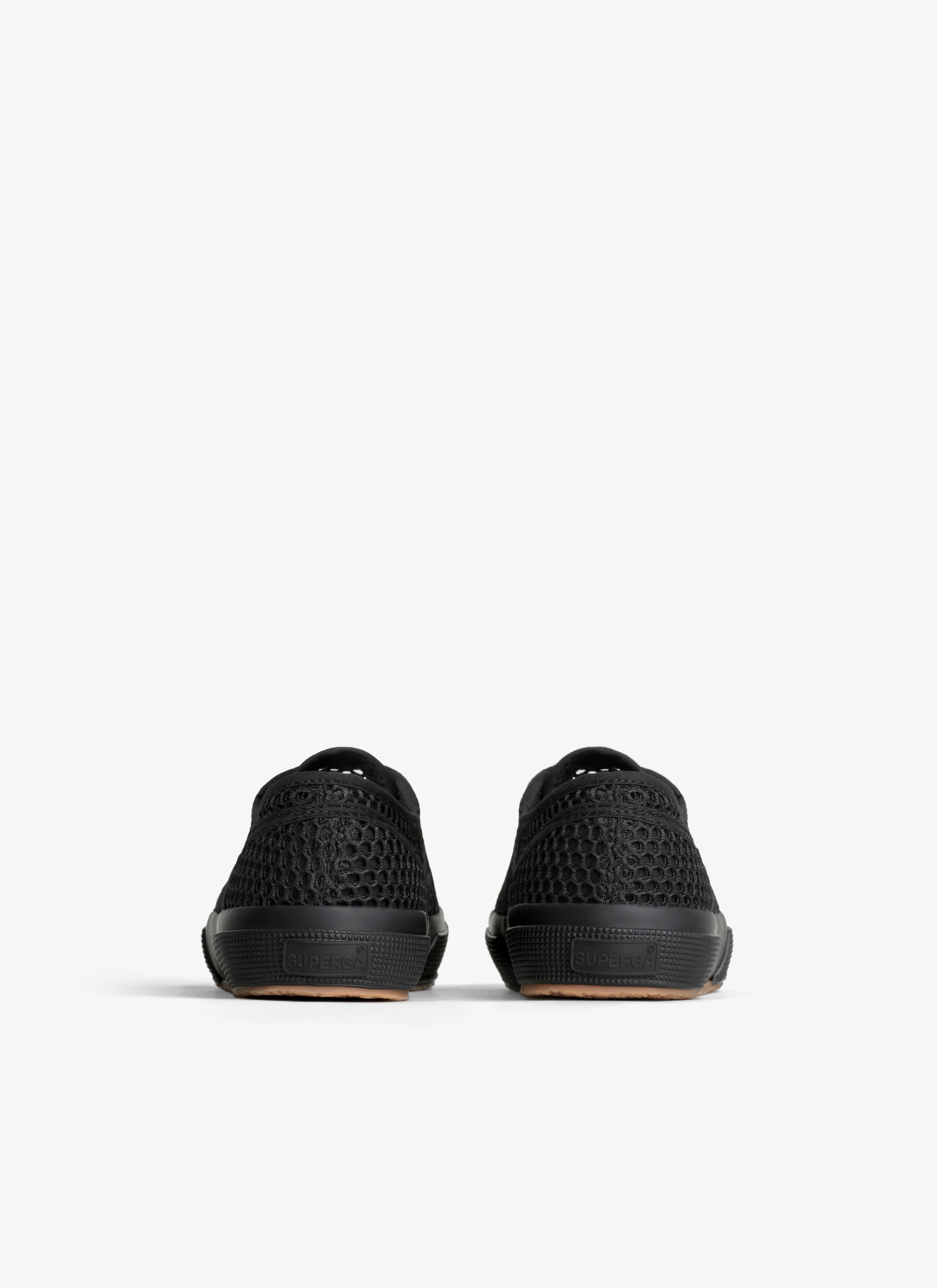 ALAÏA BLACK SUPERGA SNEAKERS IN COTTON