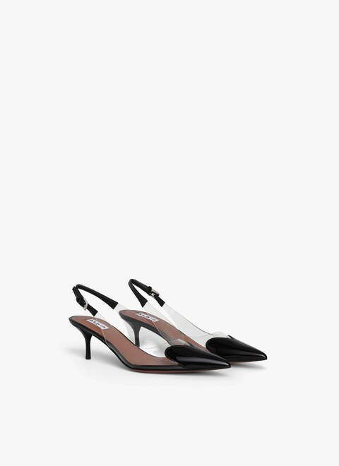 Heart SLINGBACKS IN patent LAMBSKIN - maison-alaia.com