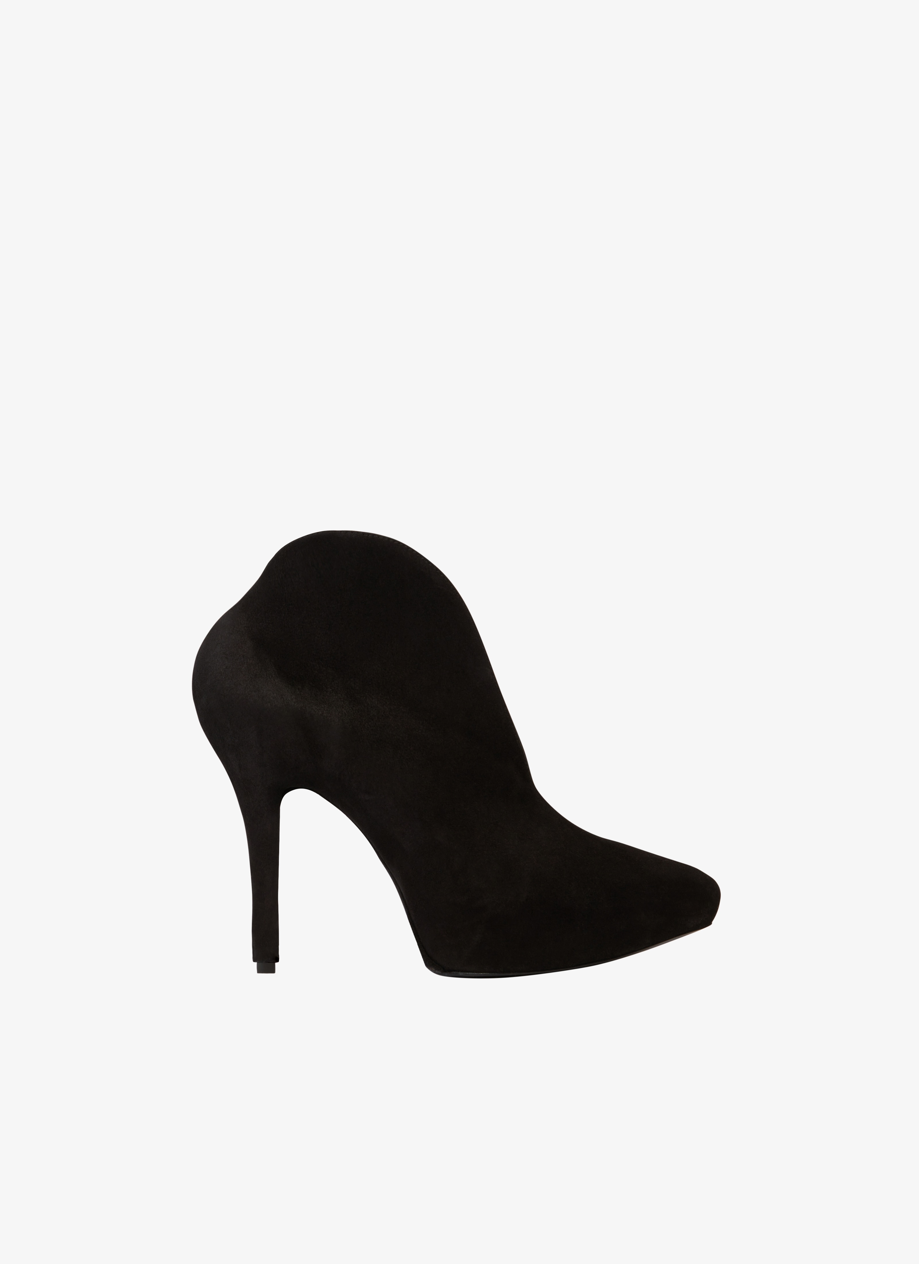 ALAÏA Women's Black Slick Suede Booties