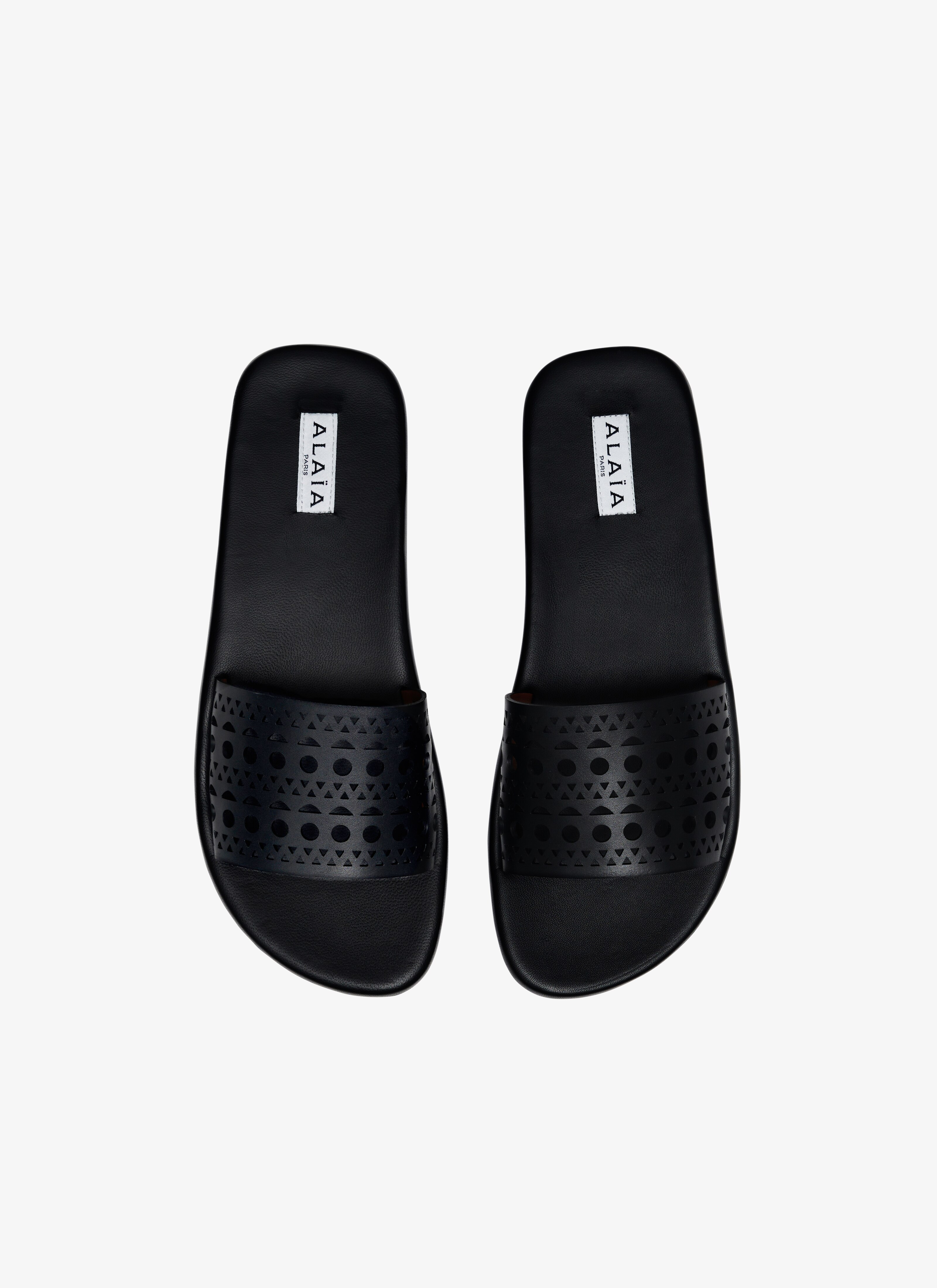 ALAÏA BLACK MULES IN VIENNE CALFSKIN
