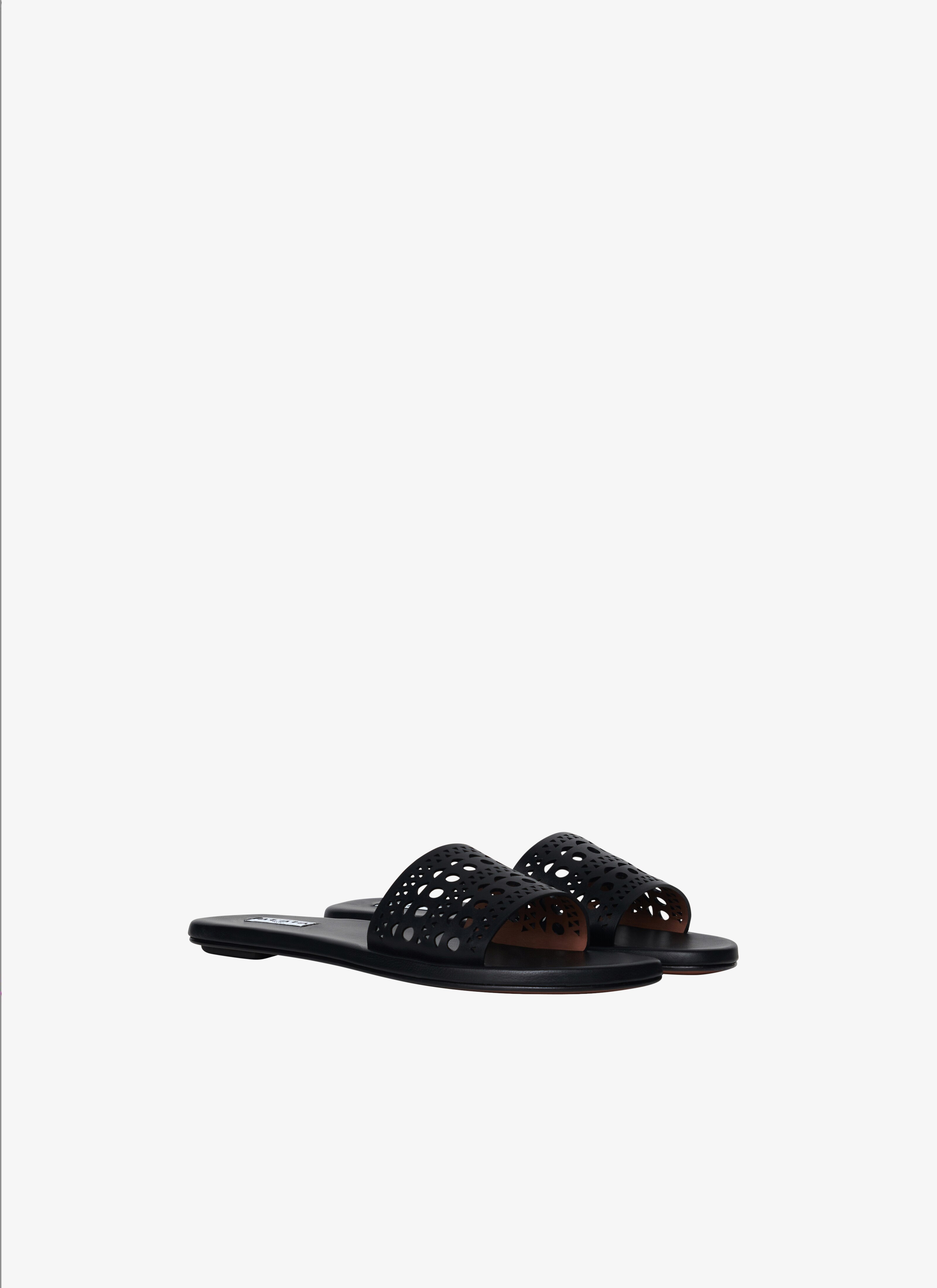 ALAÏA BLACK MULES IN VIENNE CALFSKIN
