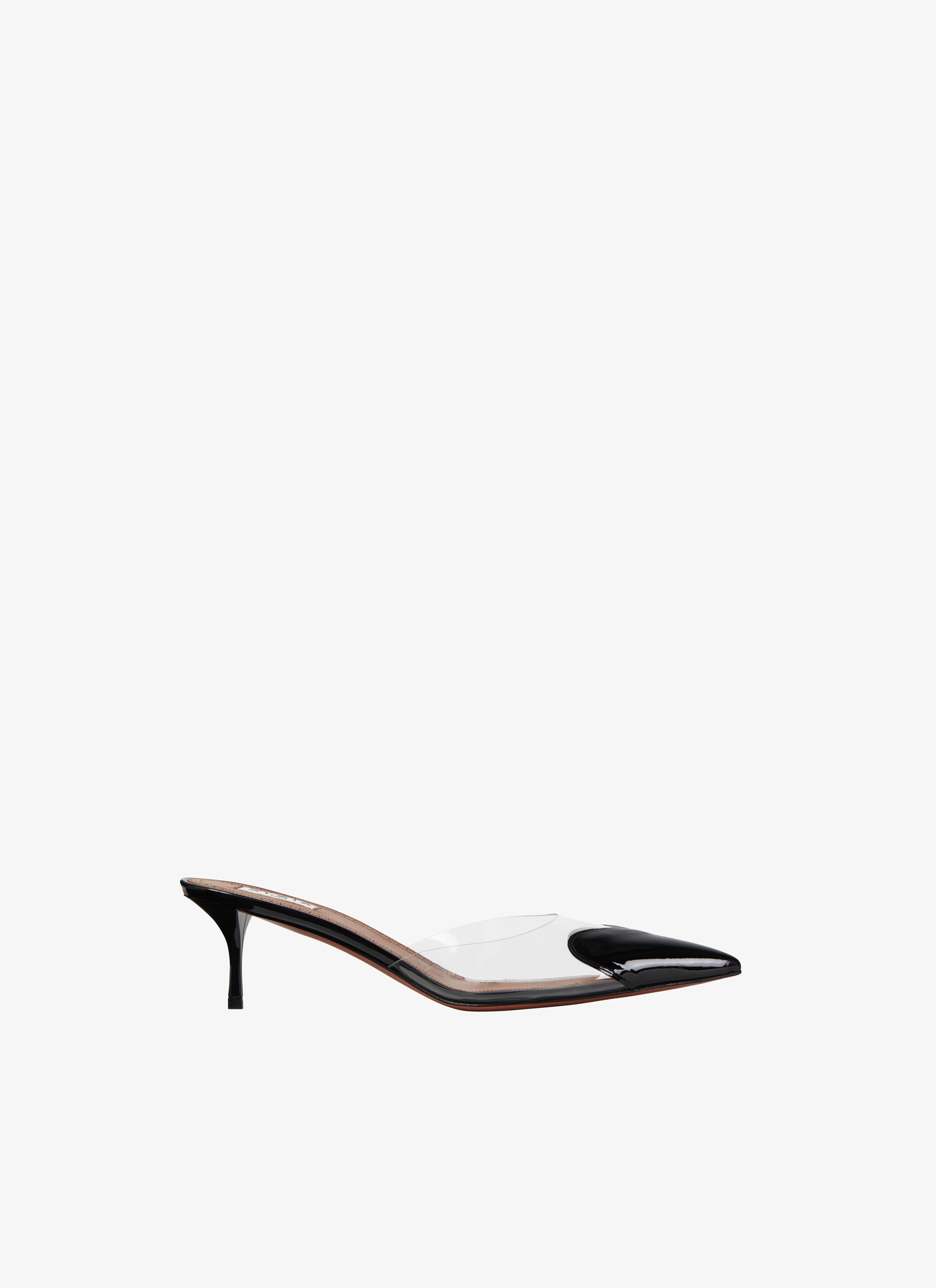 Heart mules in patent calfskin - maison-alaia.com