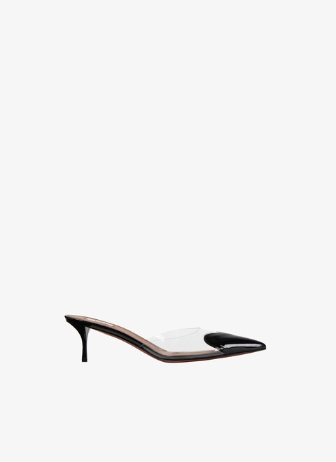Heart mules in patent calfskin - maison-alaia.com