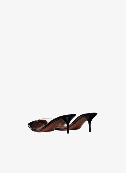 Heart mules in patent calfskin - maison-alaia.com