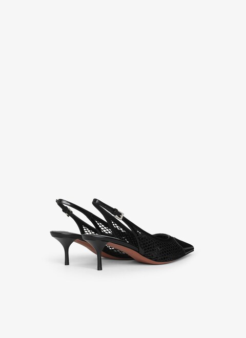 Heart SLINGBACKS IN fishnet - maison-alaia.com