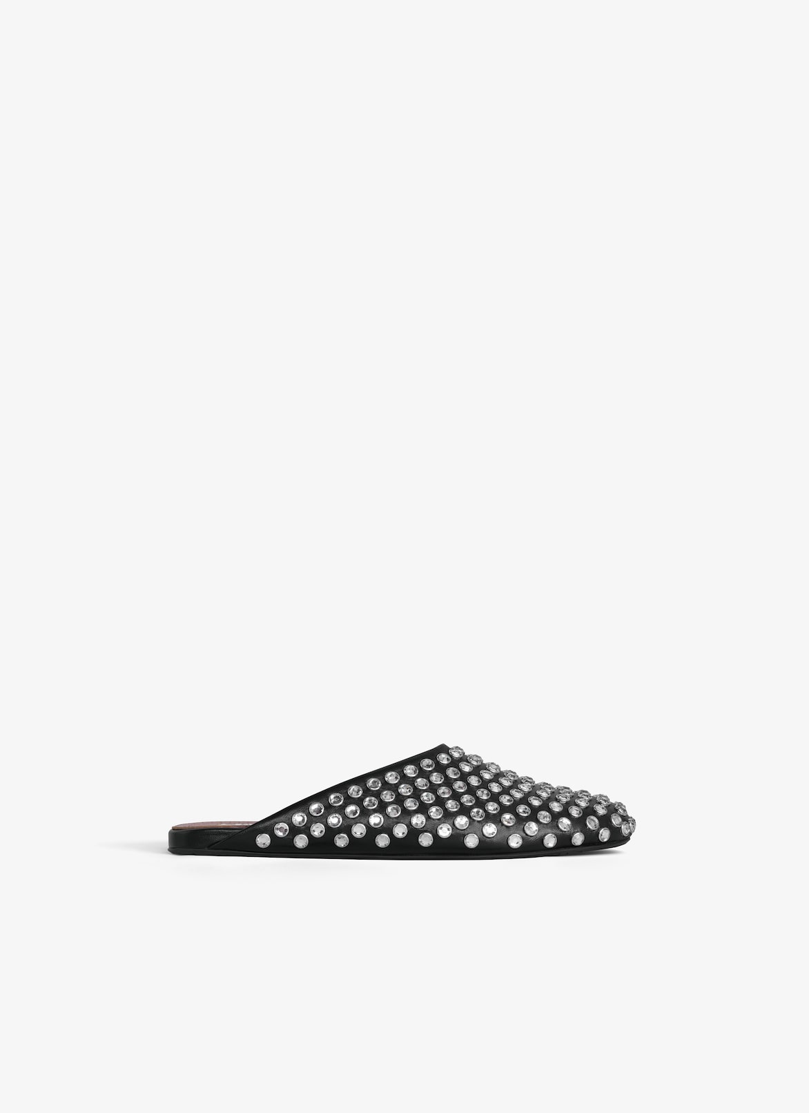 Ala a flat mules in strass lambskin ala a us