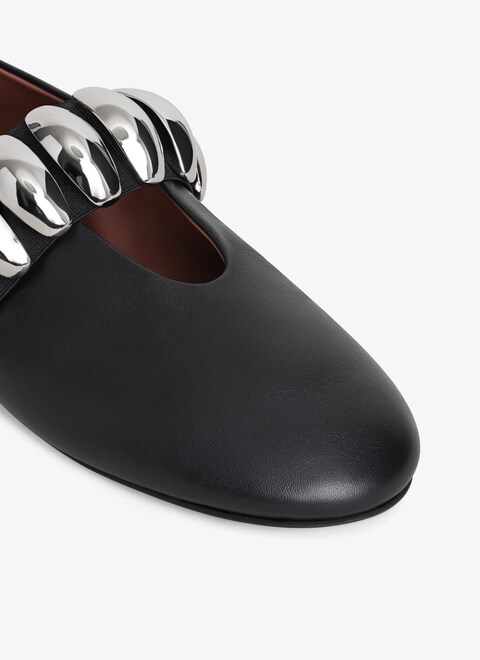 BALLET FLATS TRIBALE IN CALFSKIN - maison-alaia.com