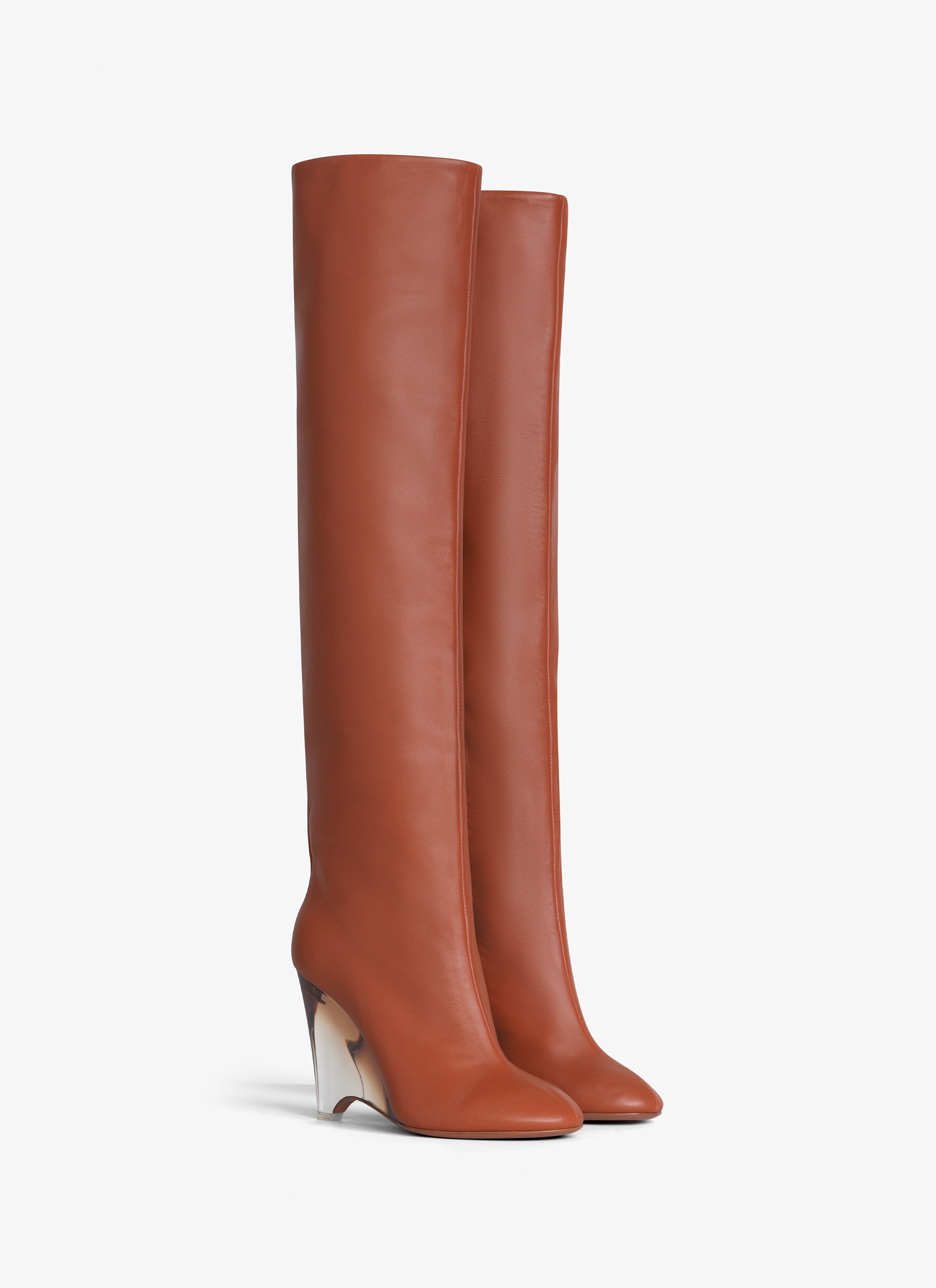 ALAÏA  WEDGE BOOTS IN LAMBSKIN
