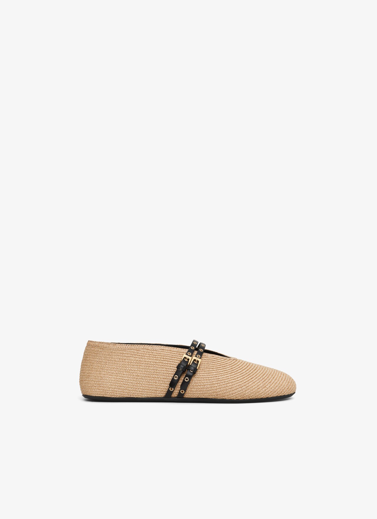 ALAÏA BALLET FLATS IN PAPER STRAW |ALAÏA US