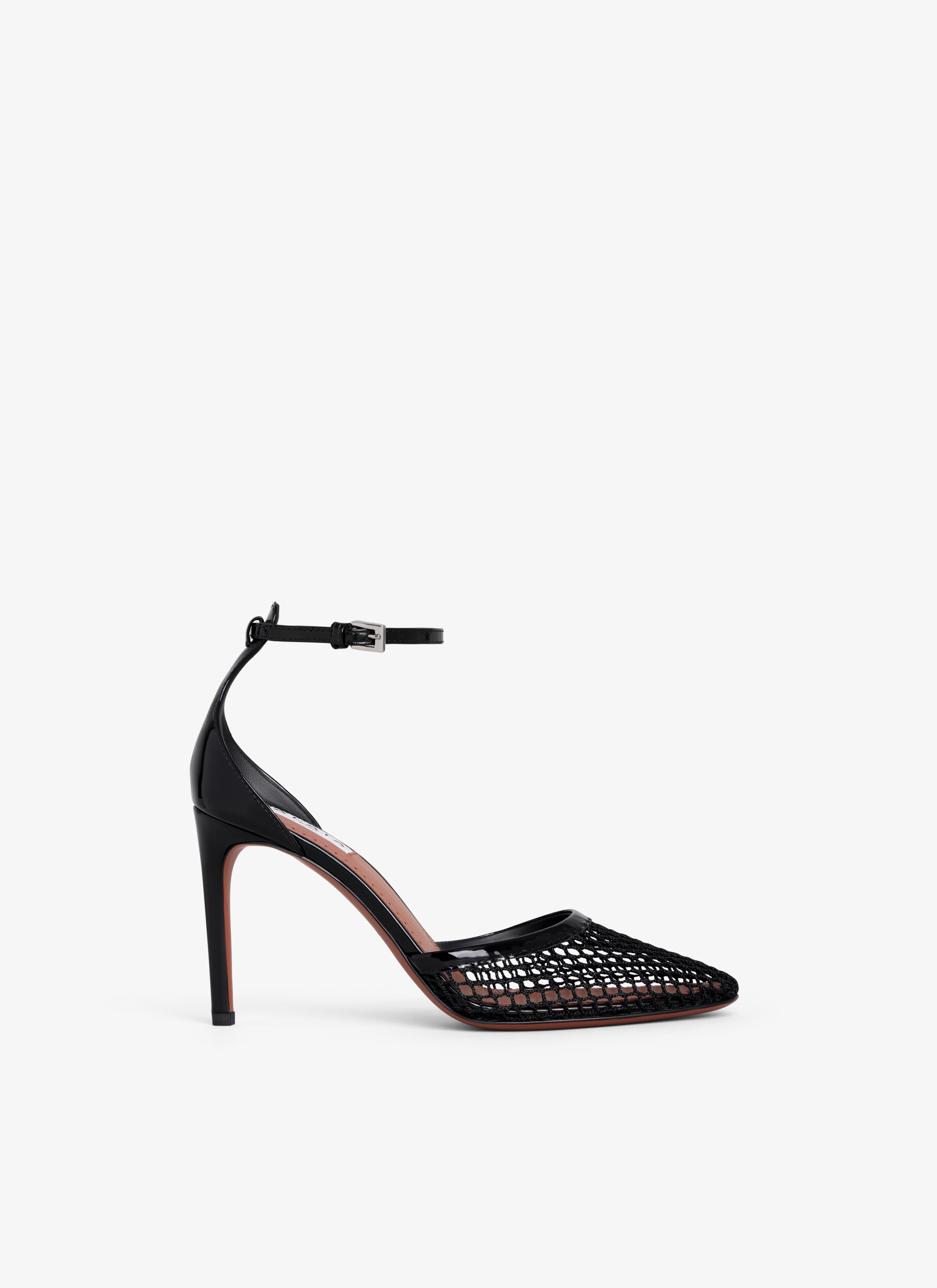 ALAÏA BLACK HIGH FISHNET PUMPS