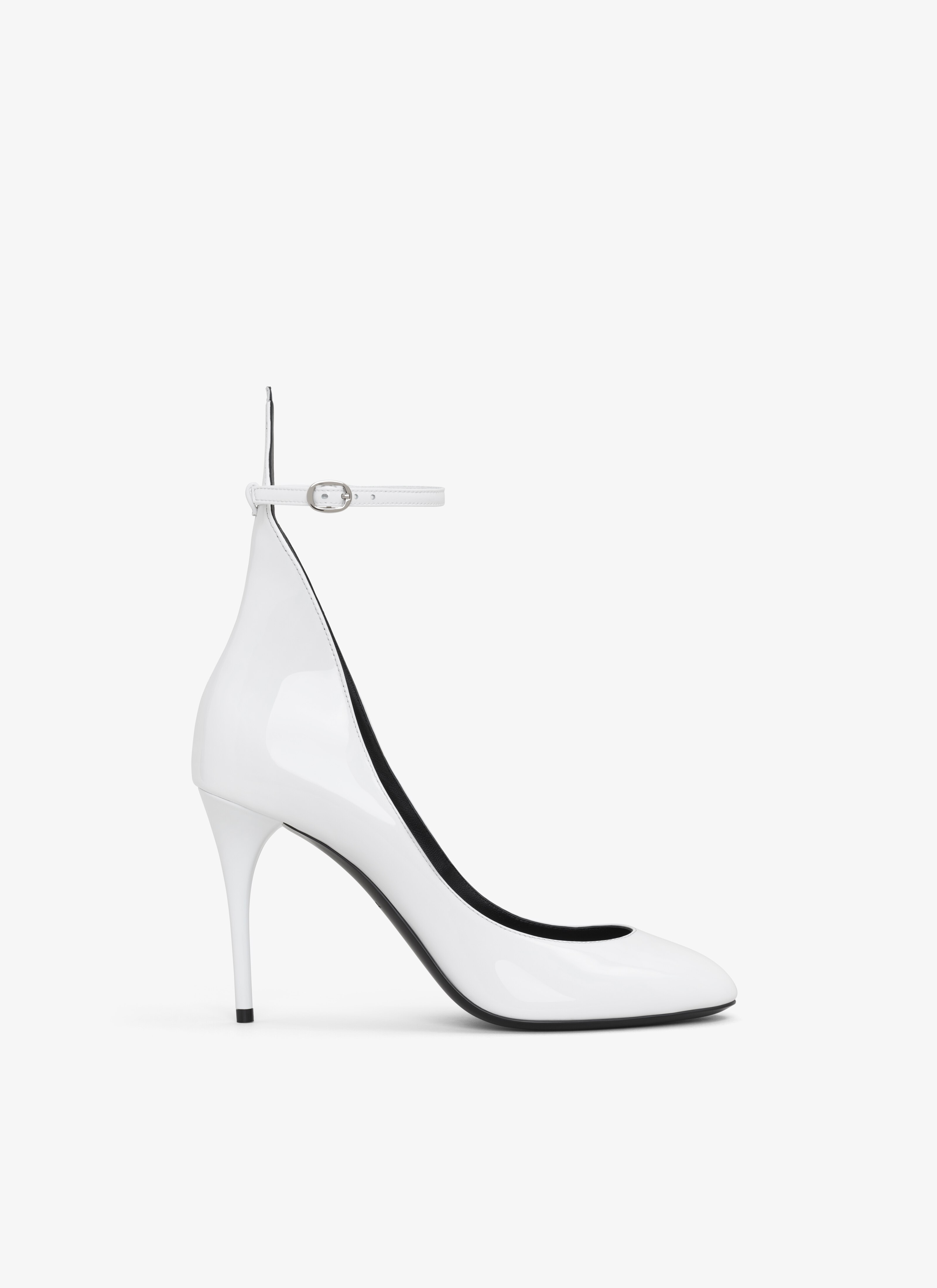 ALAÏA ホワイト DECOLLETE パテントレザー製 パンプス