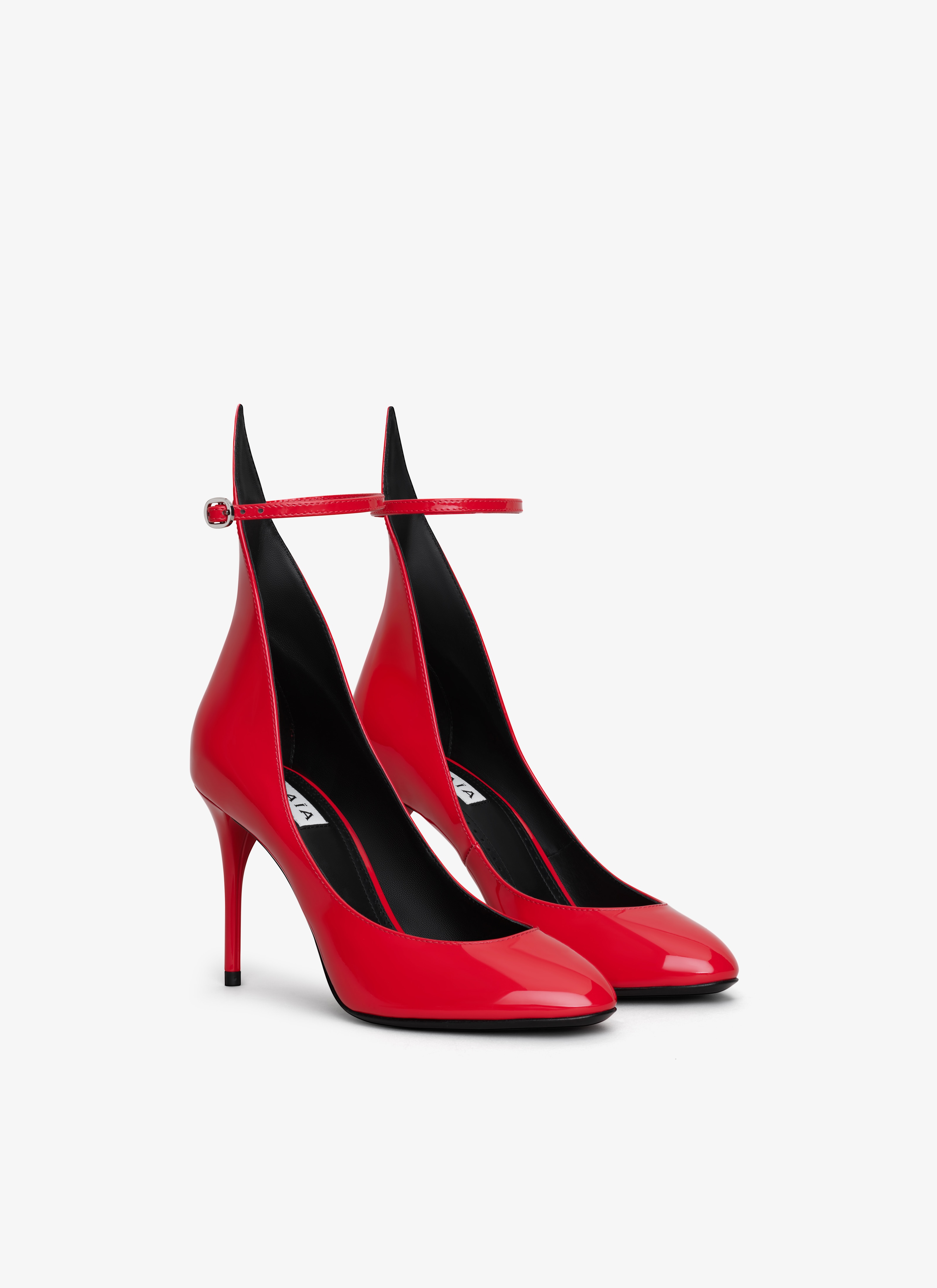 ALAÏA CHERRY DECOLLETE パテントレザー製 パンプス