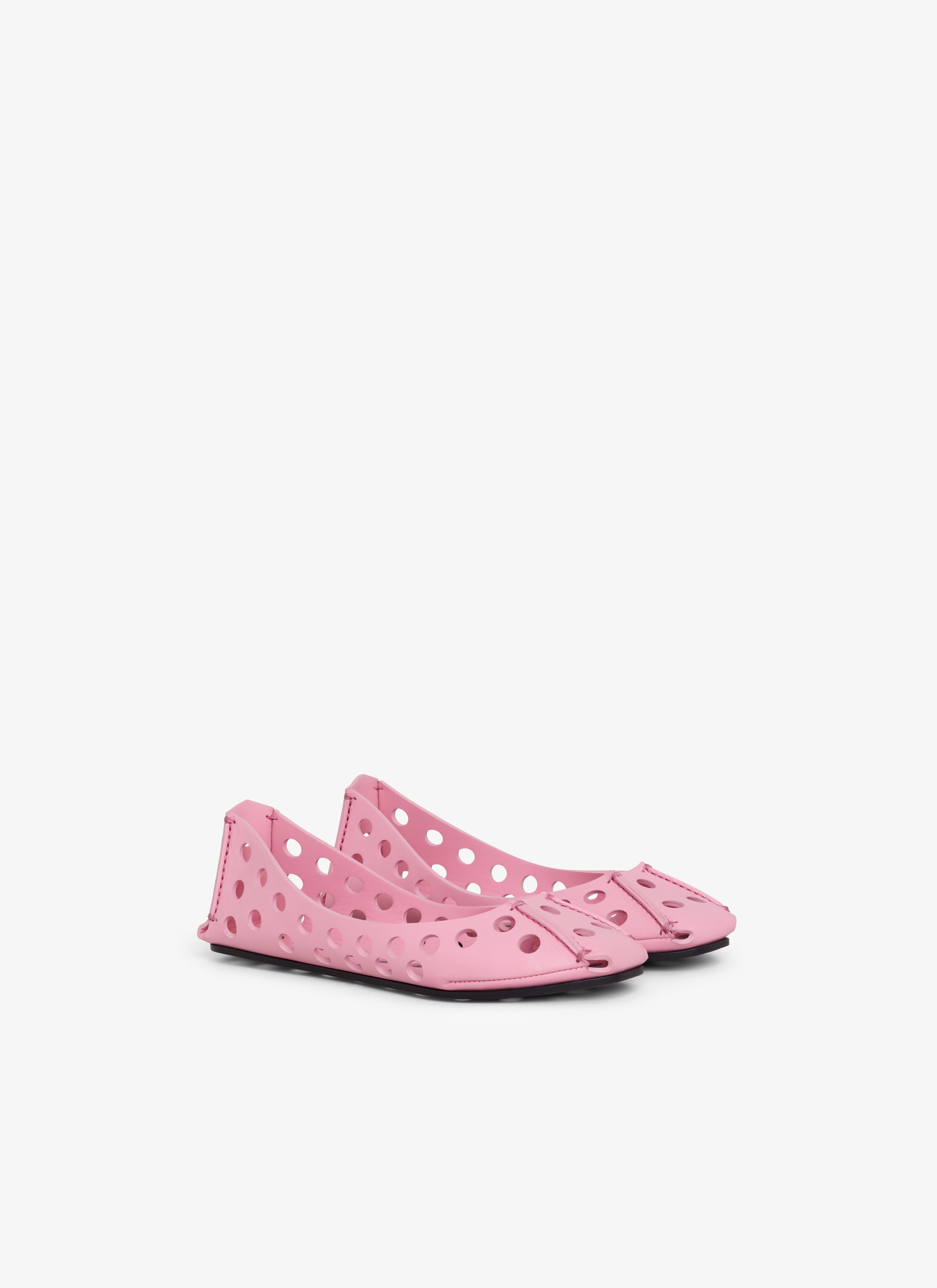 ALAÏA BALLERINE PERFO IN PELLE DI VITELLO CANDY