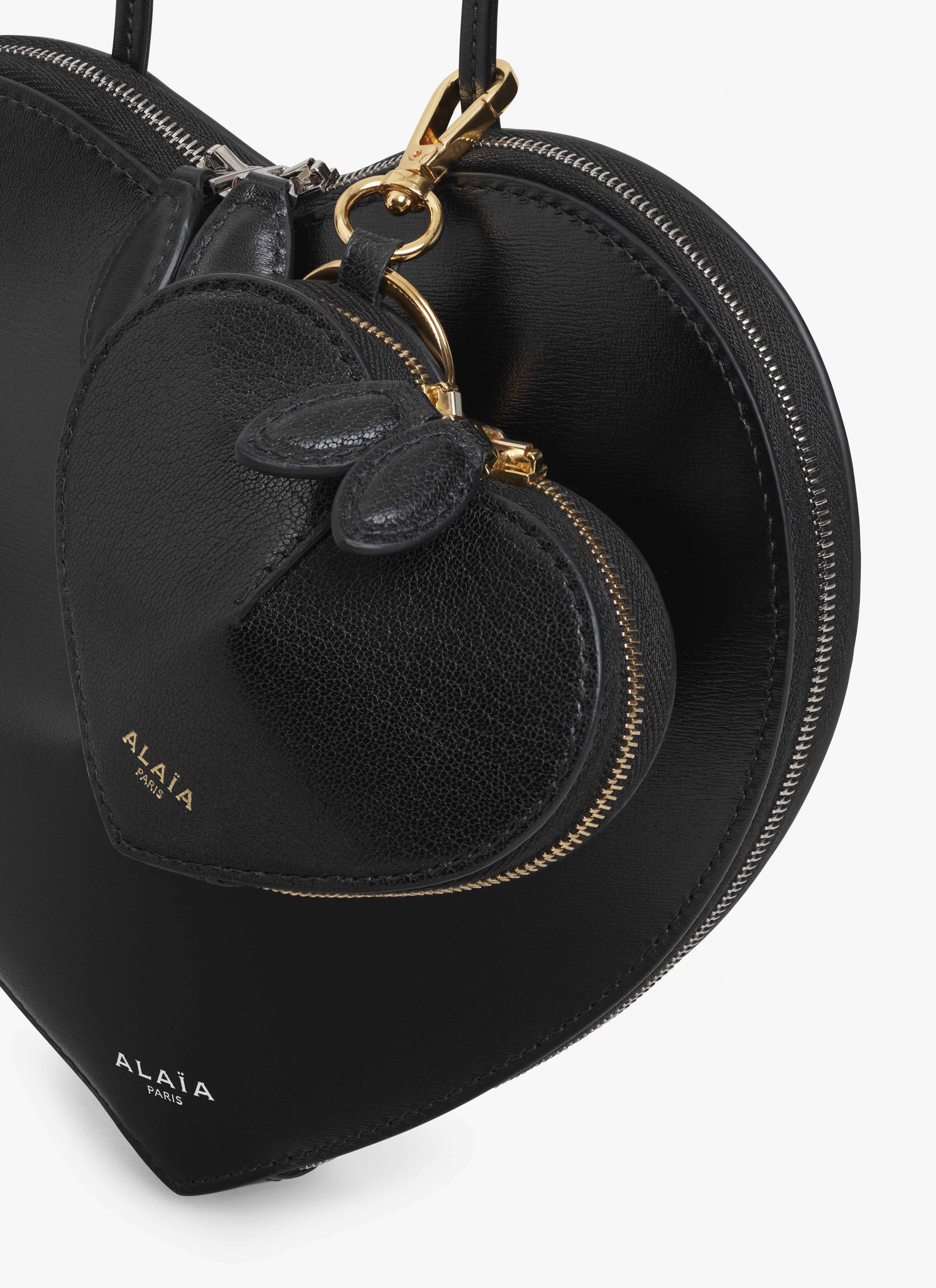 ALAÏA BLACK LE CŒUR COIN PURSE IN GOATSKIN