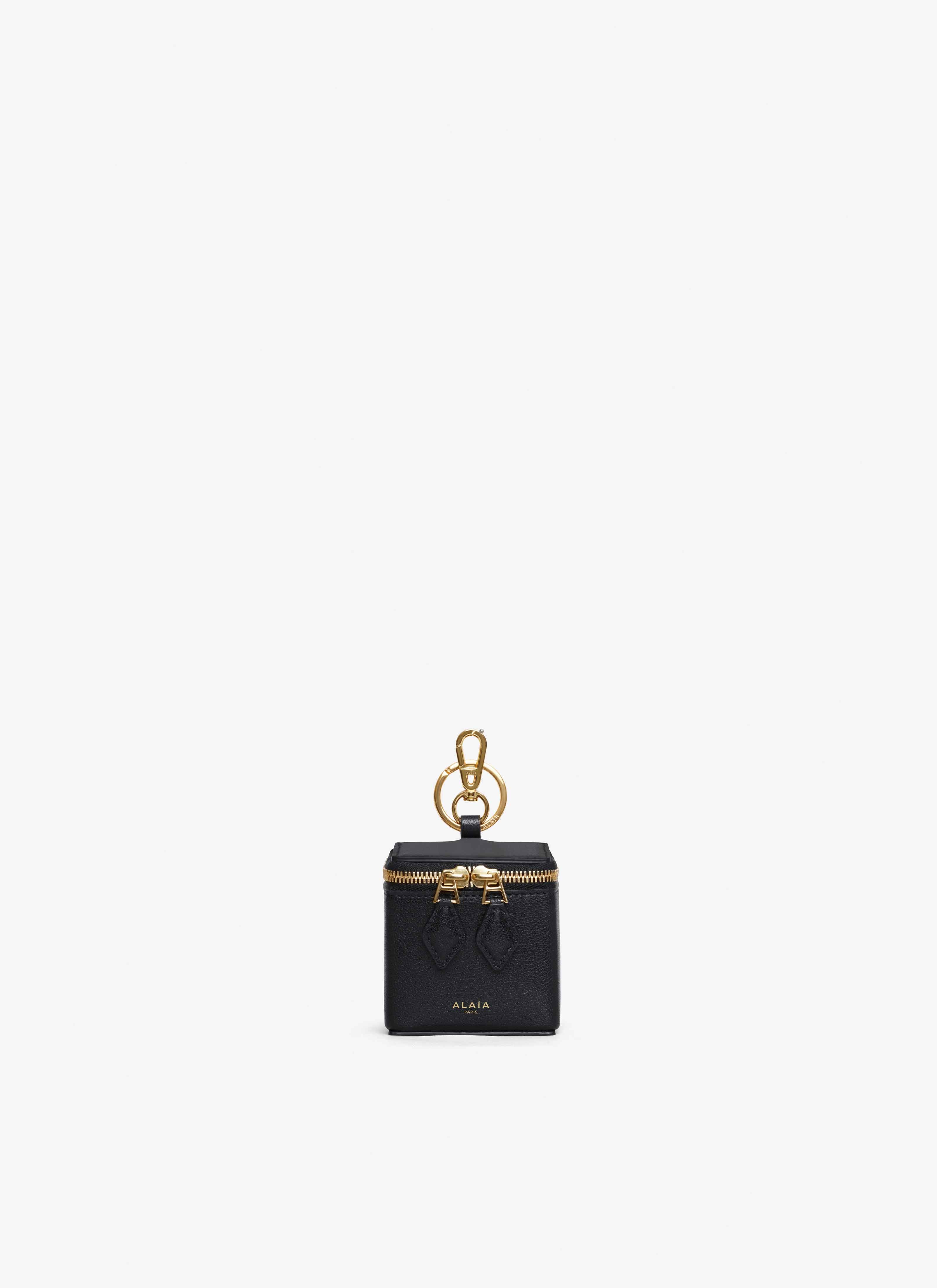 ALAÏA BLACK SQUARE COIN PURSE IN GOATSKIN
