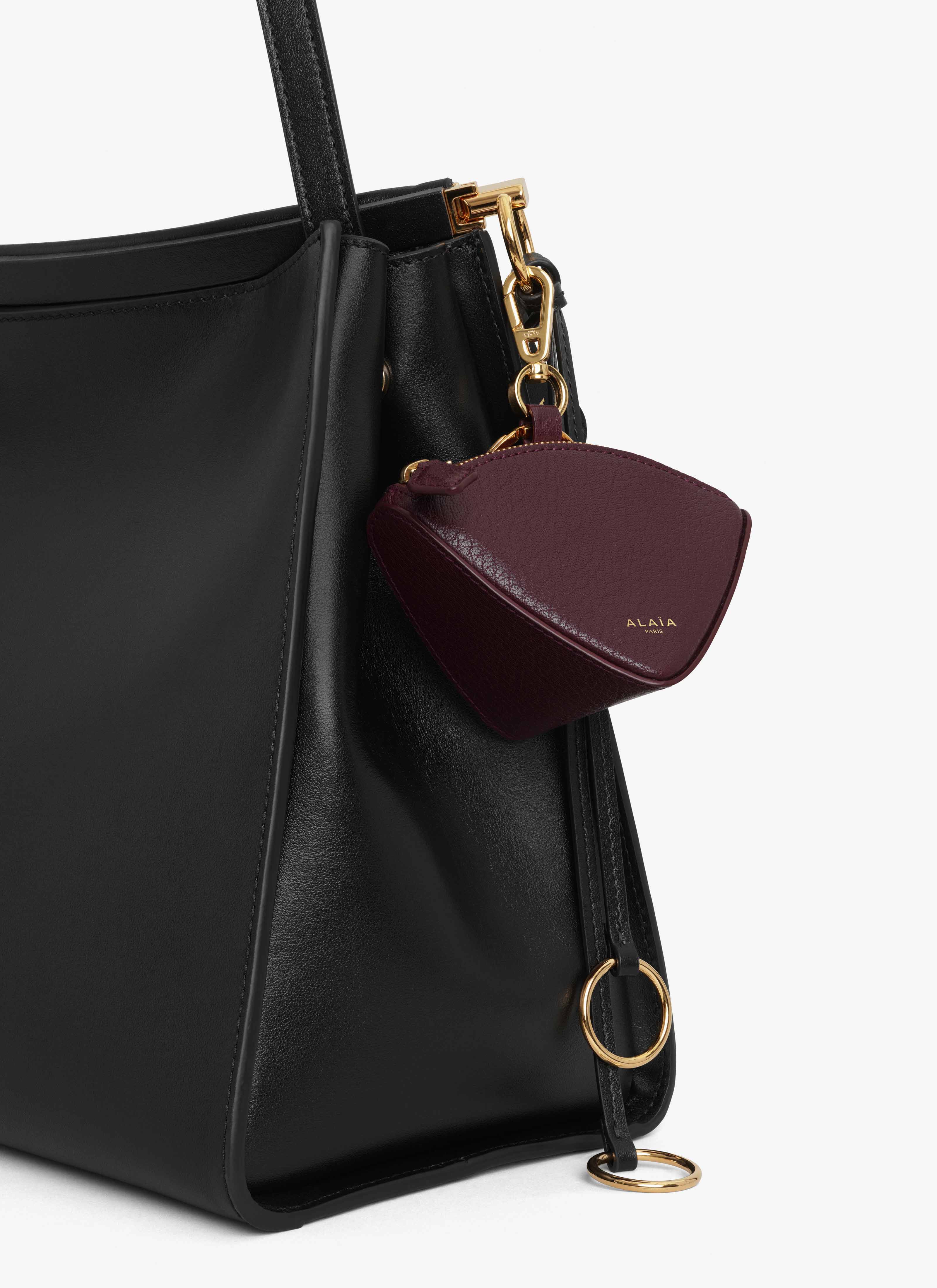 ALAÏA DARK RED BERLINGOT COIN PURSE IN GOATSKIN