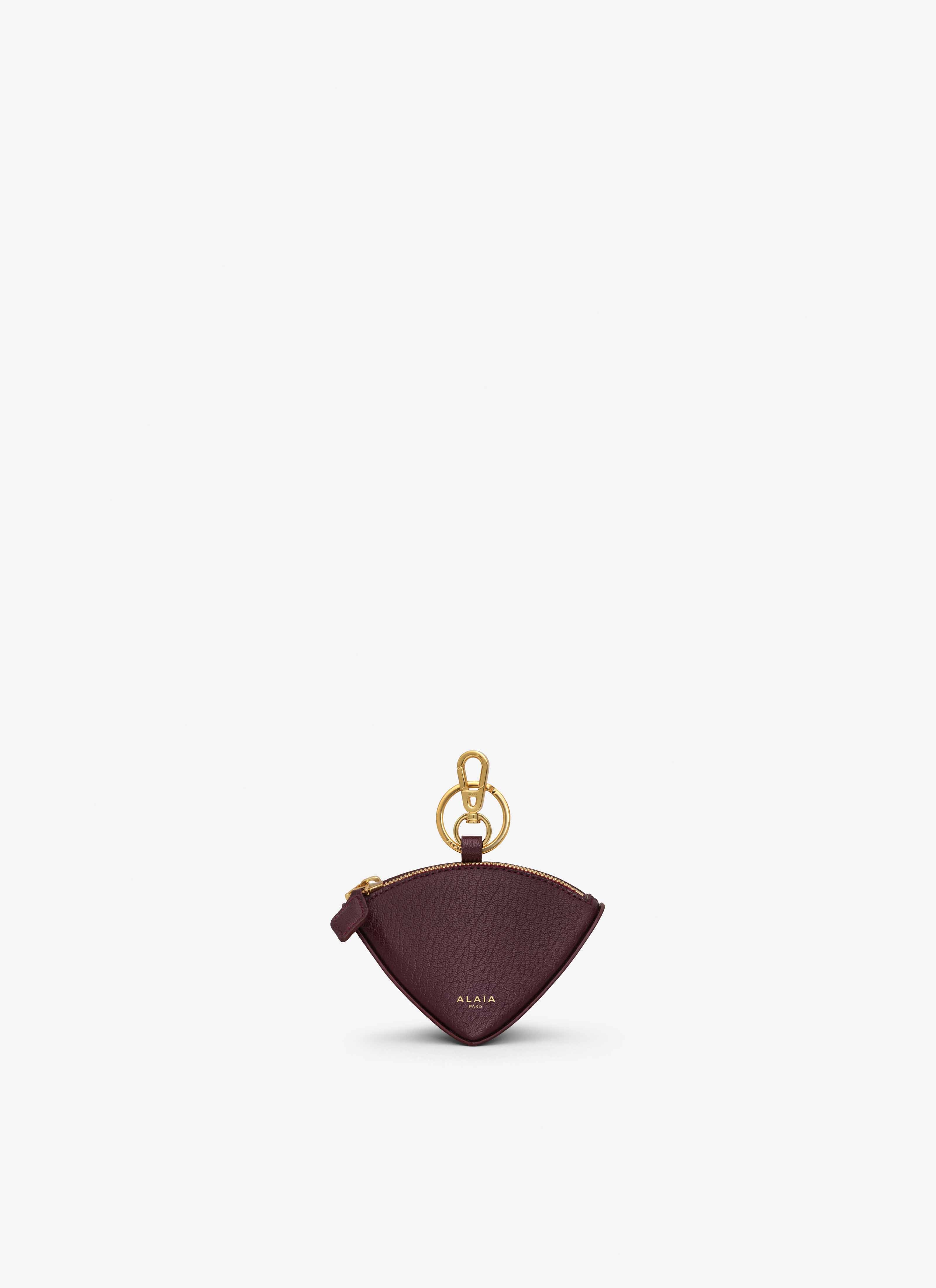 ALAÏA DARK RED BERLINGOT COIN PURSE IN GOATSKIN
