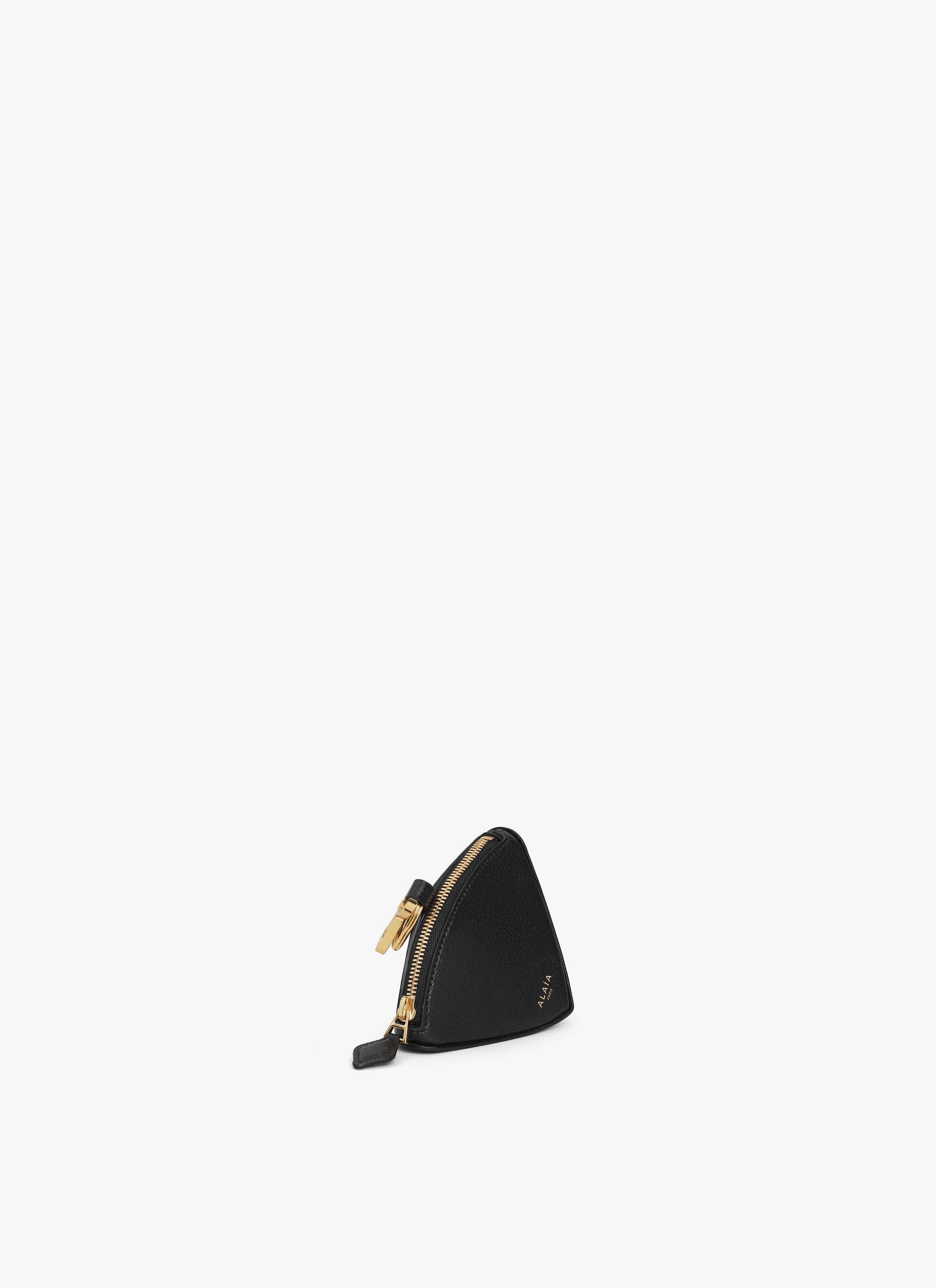 ALAÏA BLACK BERLINGOT COIN PURSE IN GOATSKIN