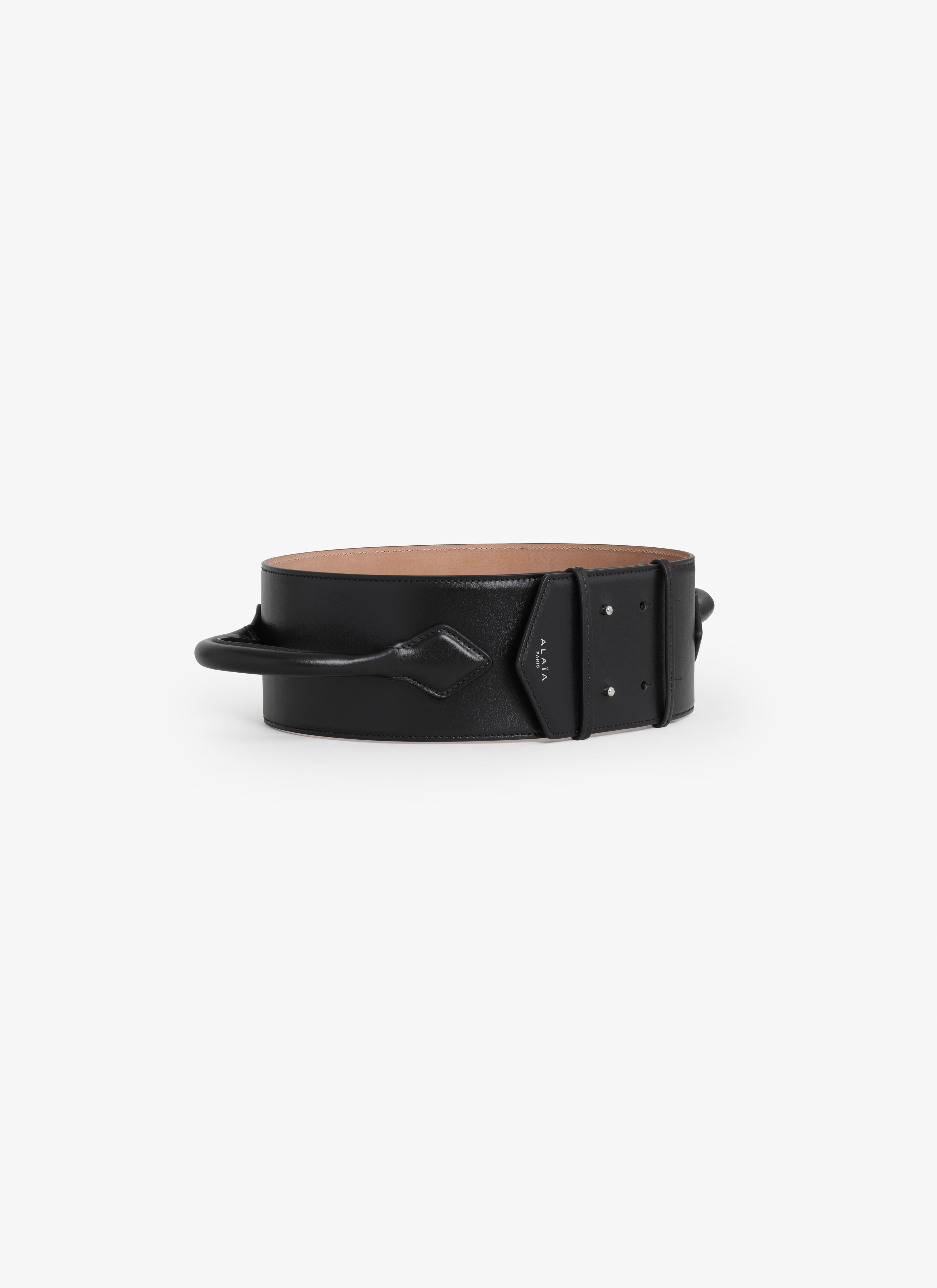 ALAÏA TECKEL HANDLE EN CUIR NOIR