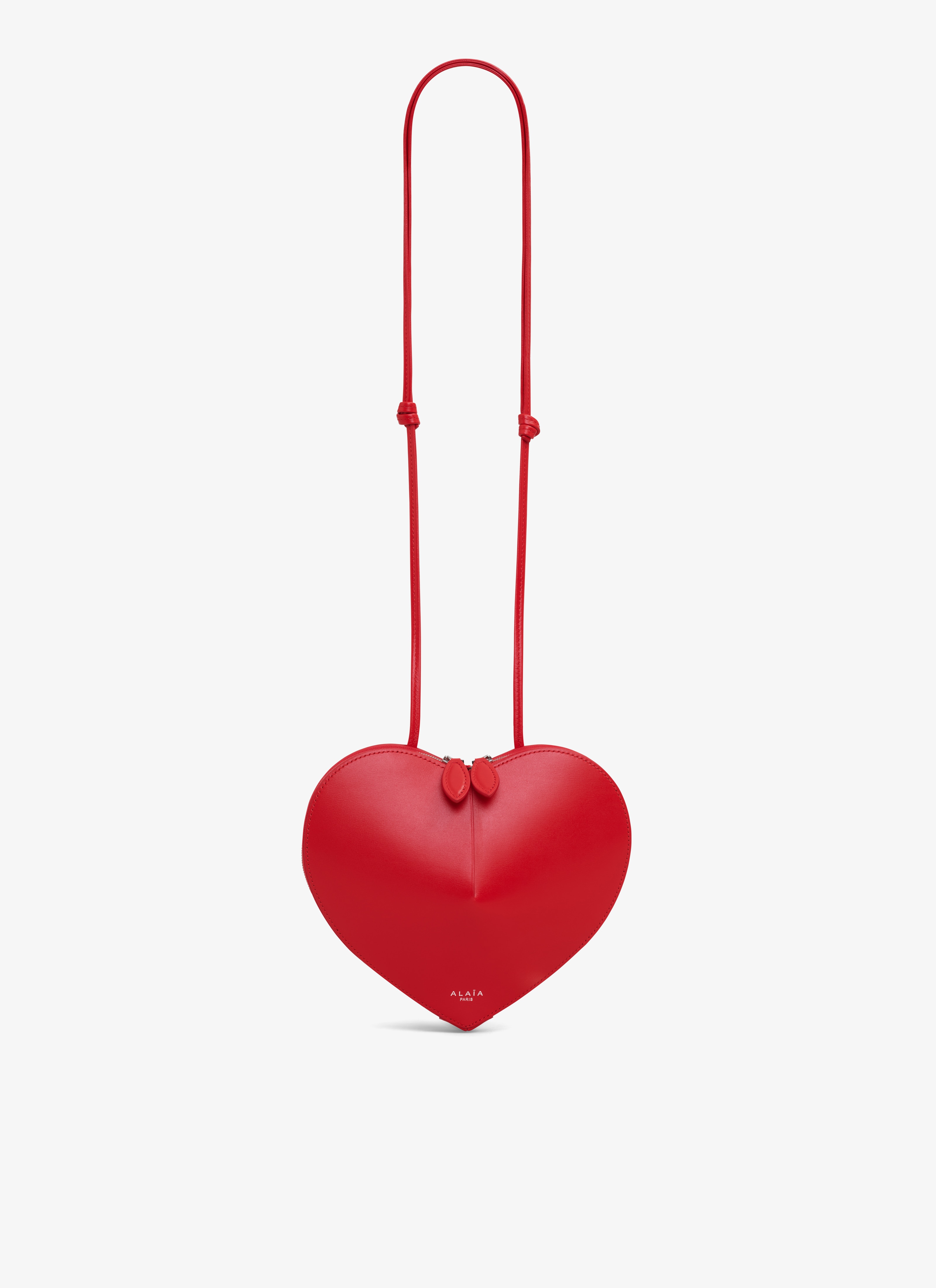 ALAÏA RED LE CŒUR BAG IN CALFSKIN