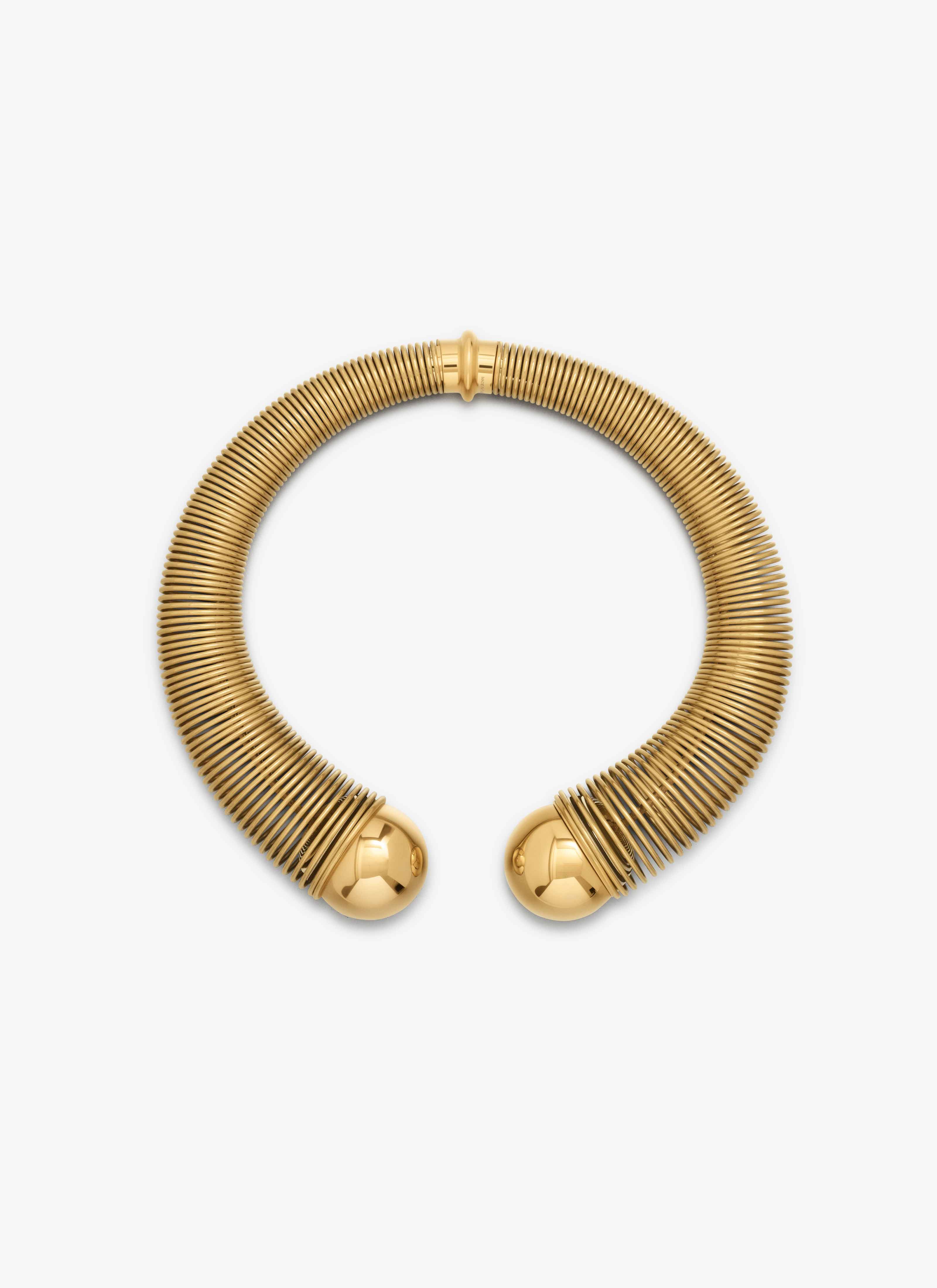 ALAÏA GOLD SPIRAL NECKLACE