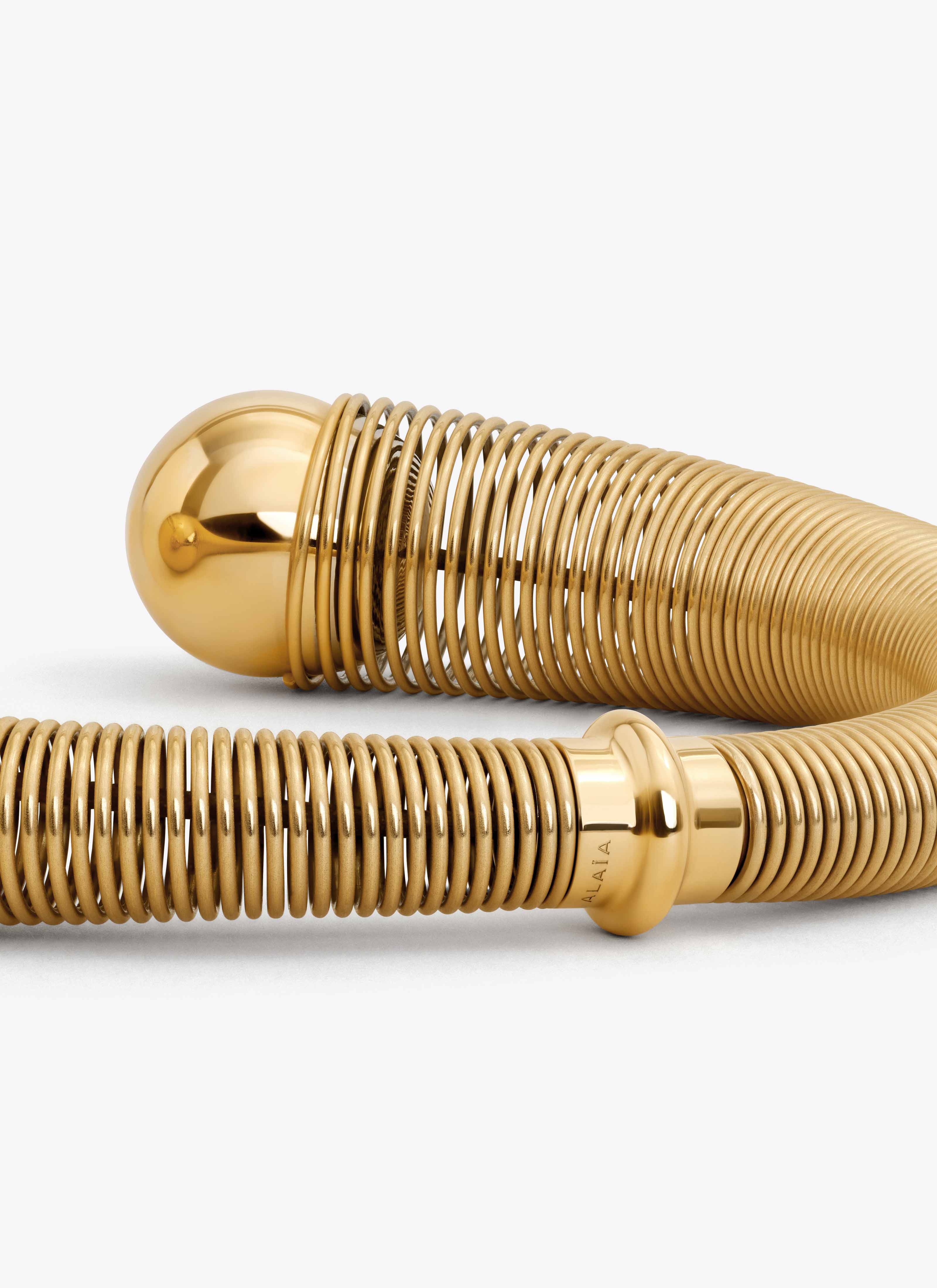 ALAÏA GOLD SPIRAL NECKLACE