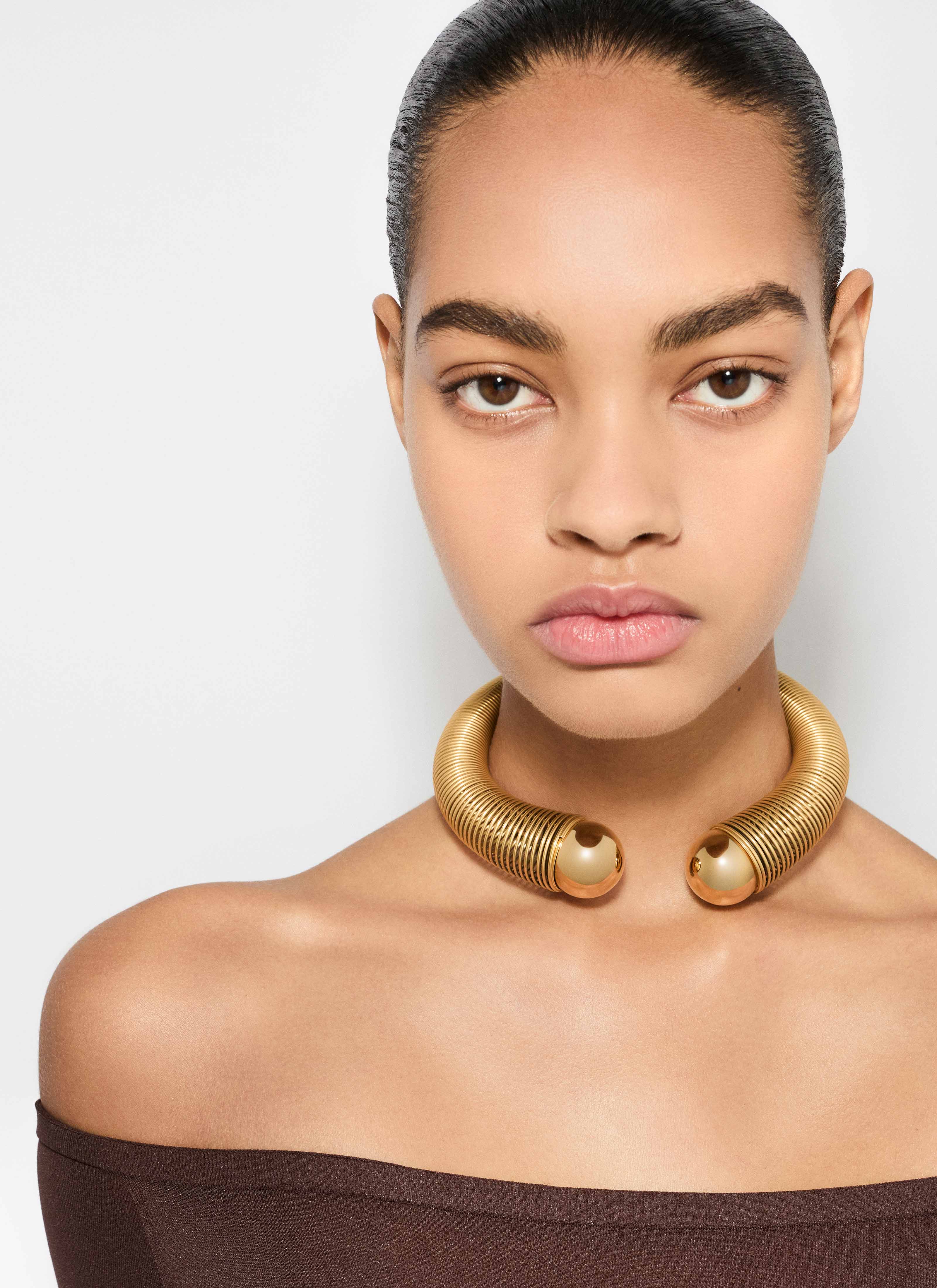 ALAÏA COLLANA A SPIRALE ORO