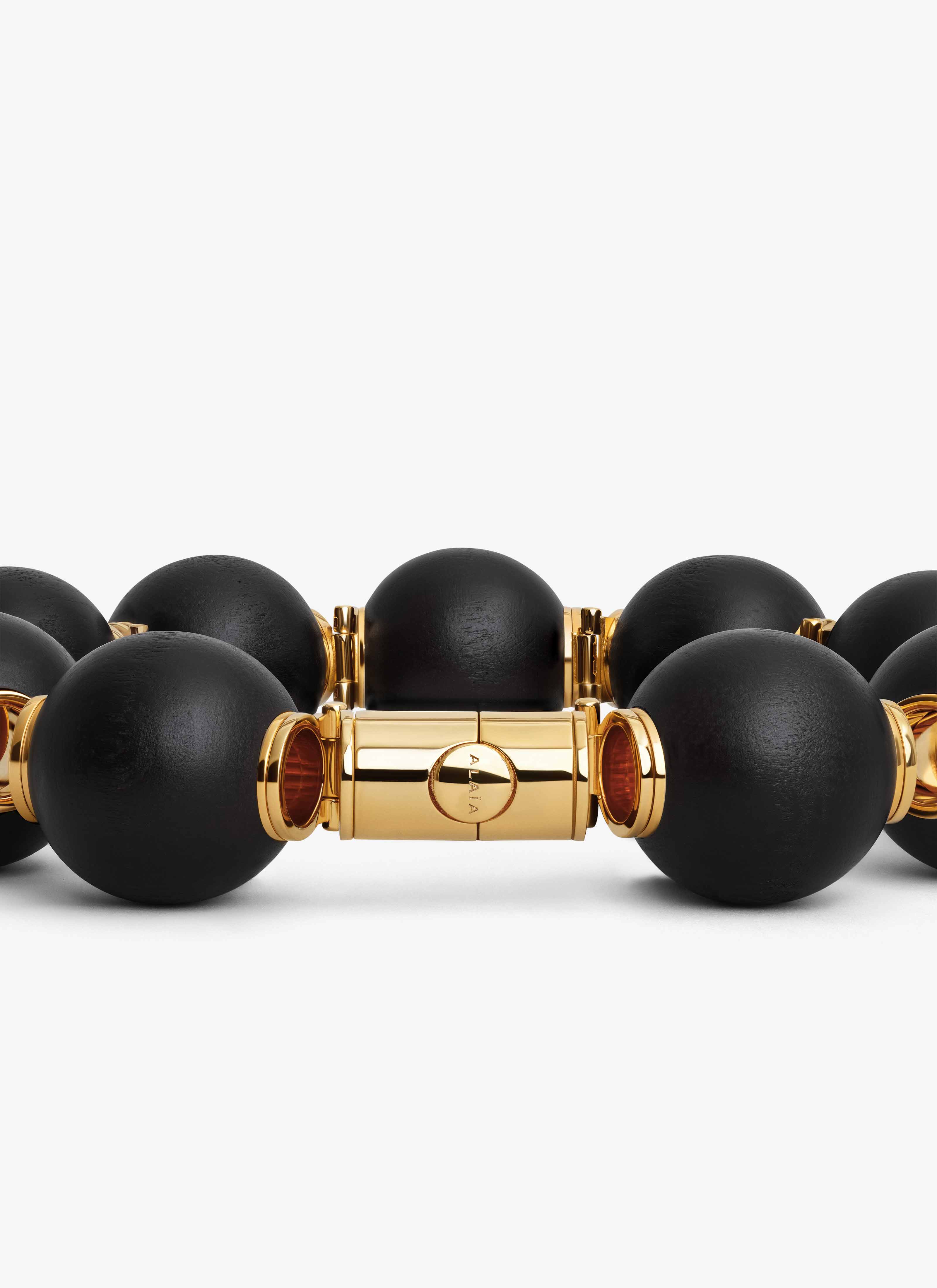 ALAÏA BROWN SPHERE NECKLACE