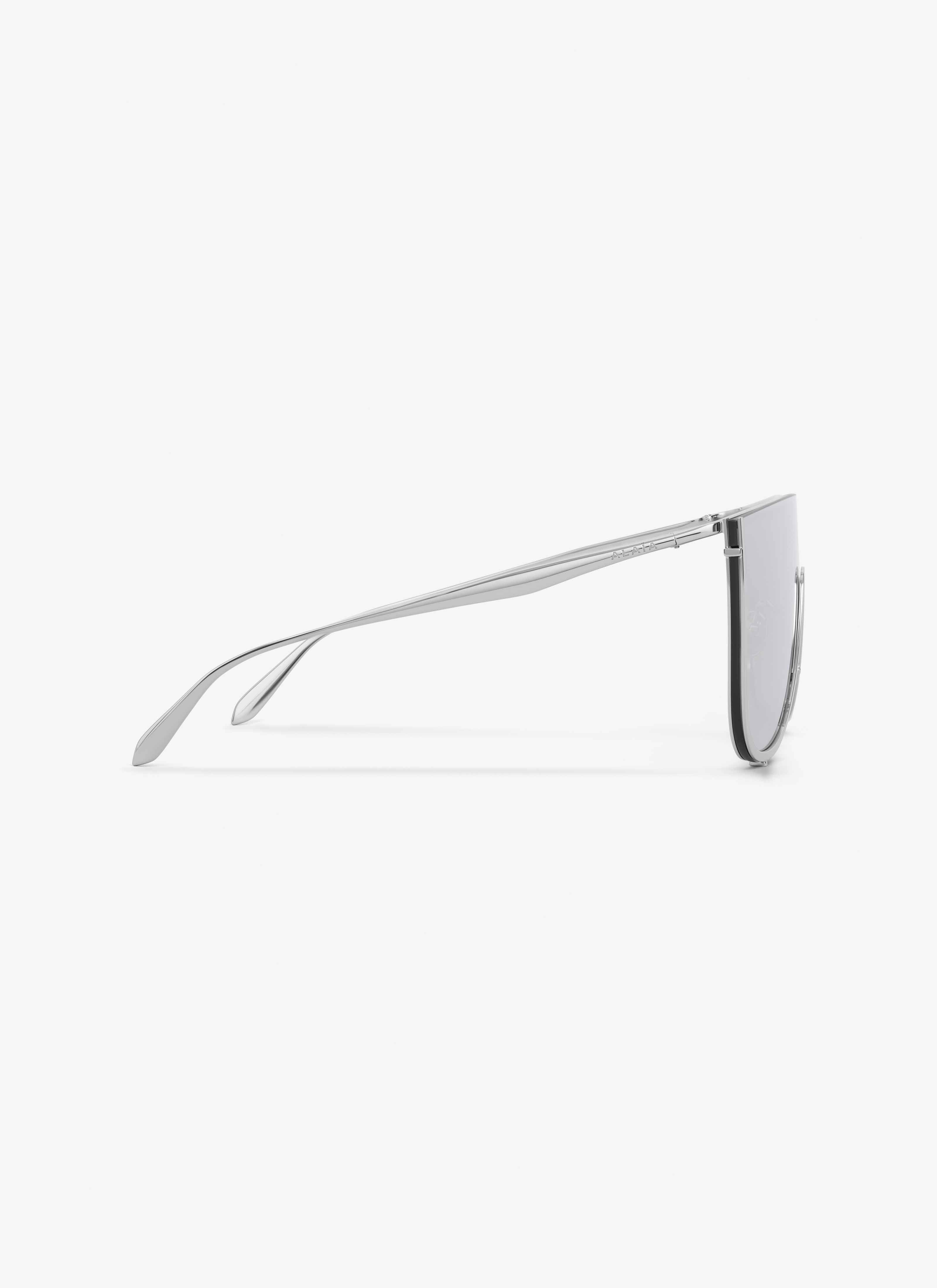 ALAÏA GRIS GAFAS DE SOL MASK DE METAL