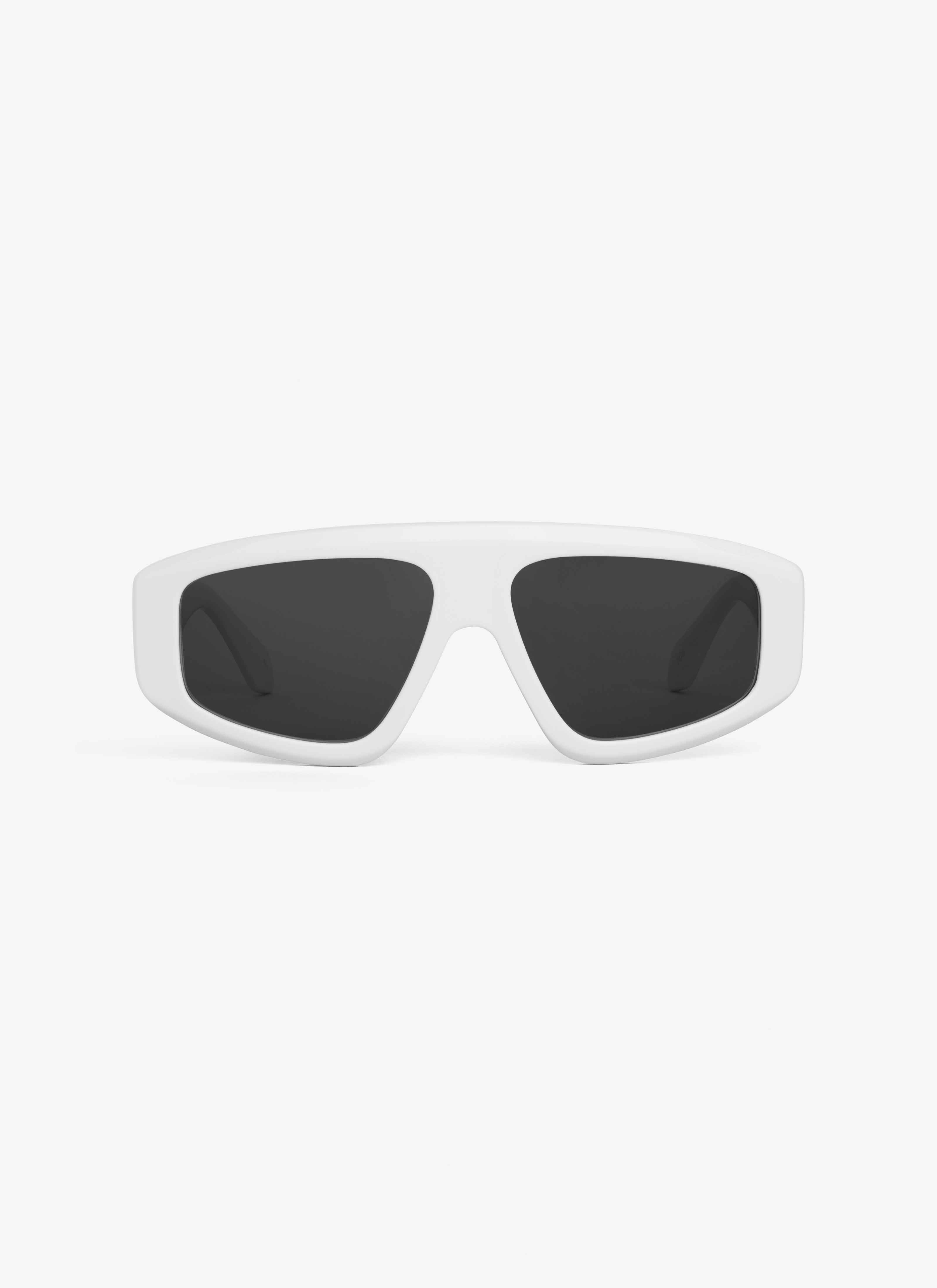 ALAÏA WHITE AVIATOR MASK SUNGLASSES