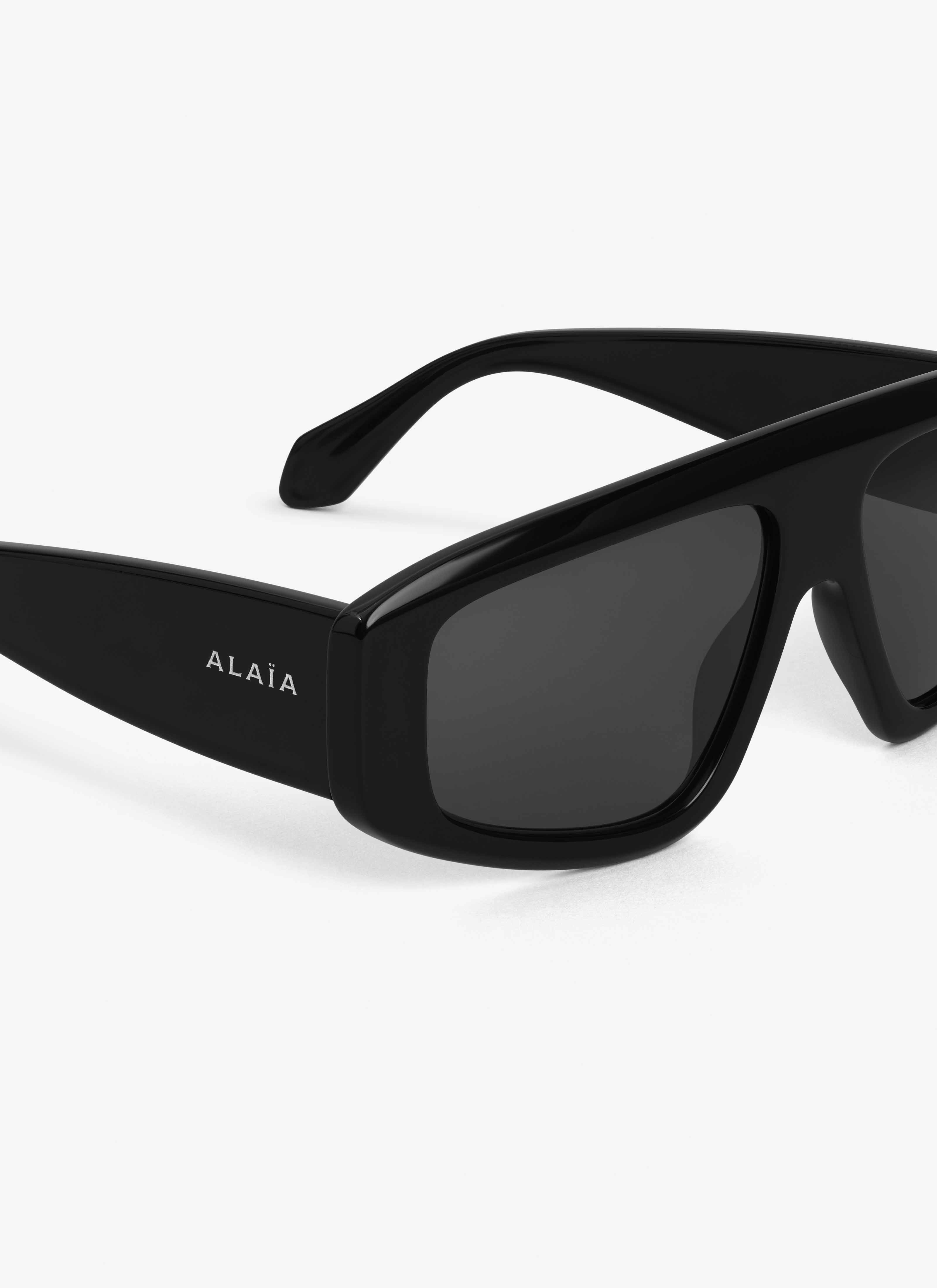 ALAÏA OCCHIALI DA SOLE A MASCHERINA AVIATORE NERO