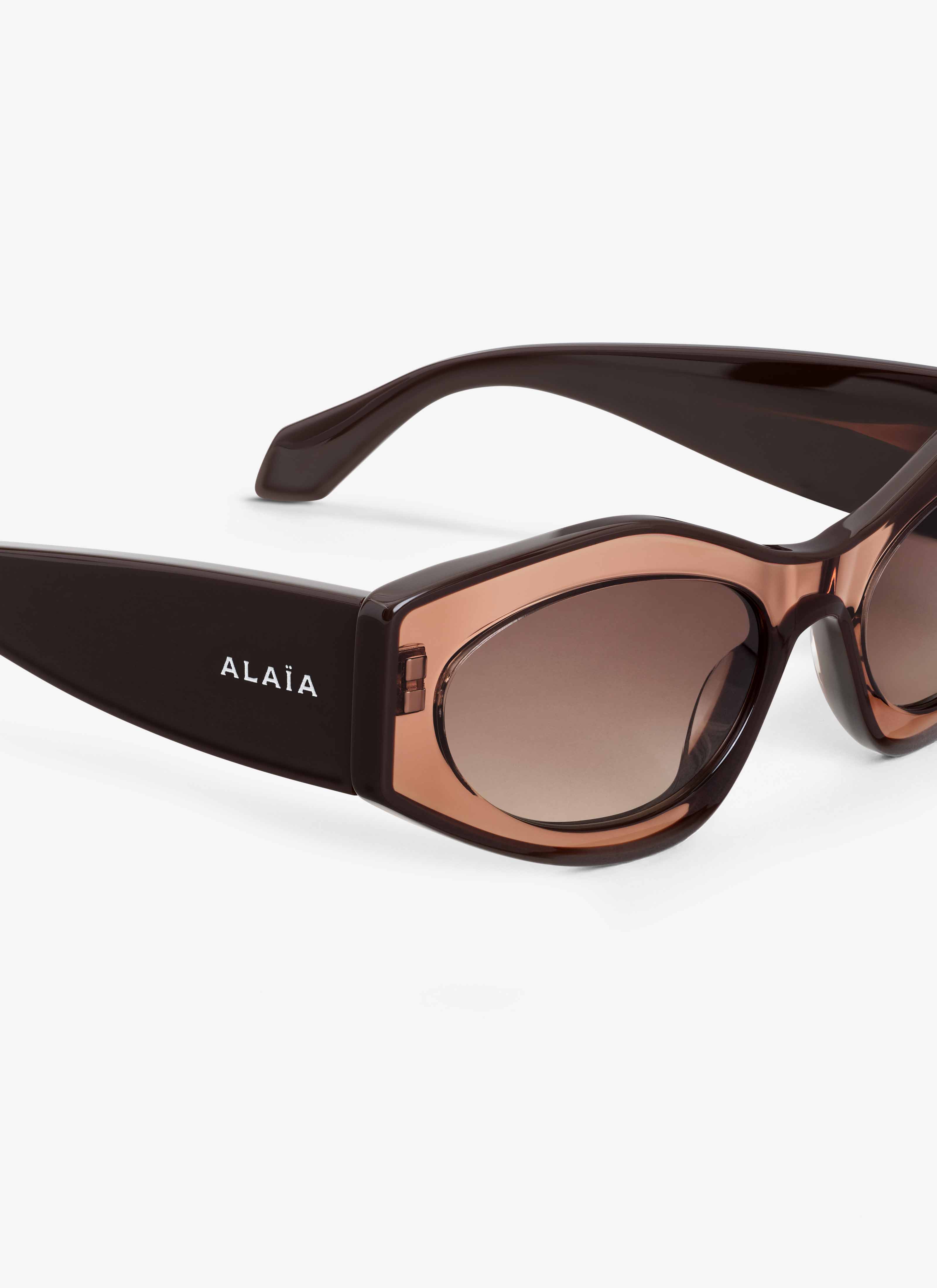 ALAÏA BROWN CAT EYES SUNGLASSES