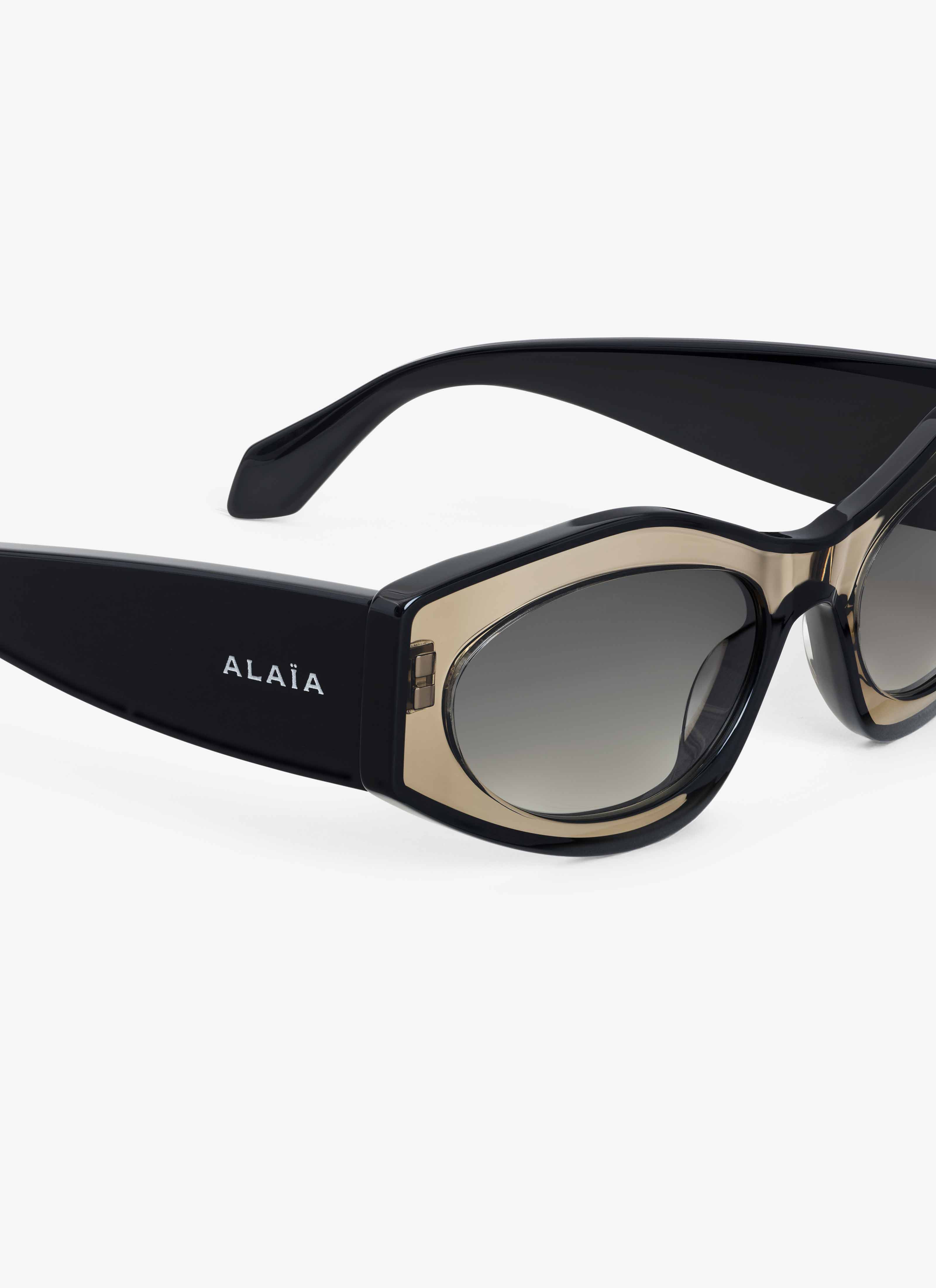 ALAÏA DARK GREY CAT EYES SUNGLASSES