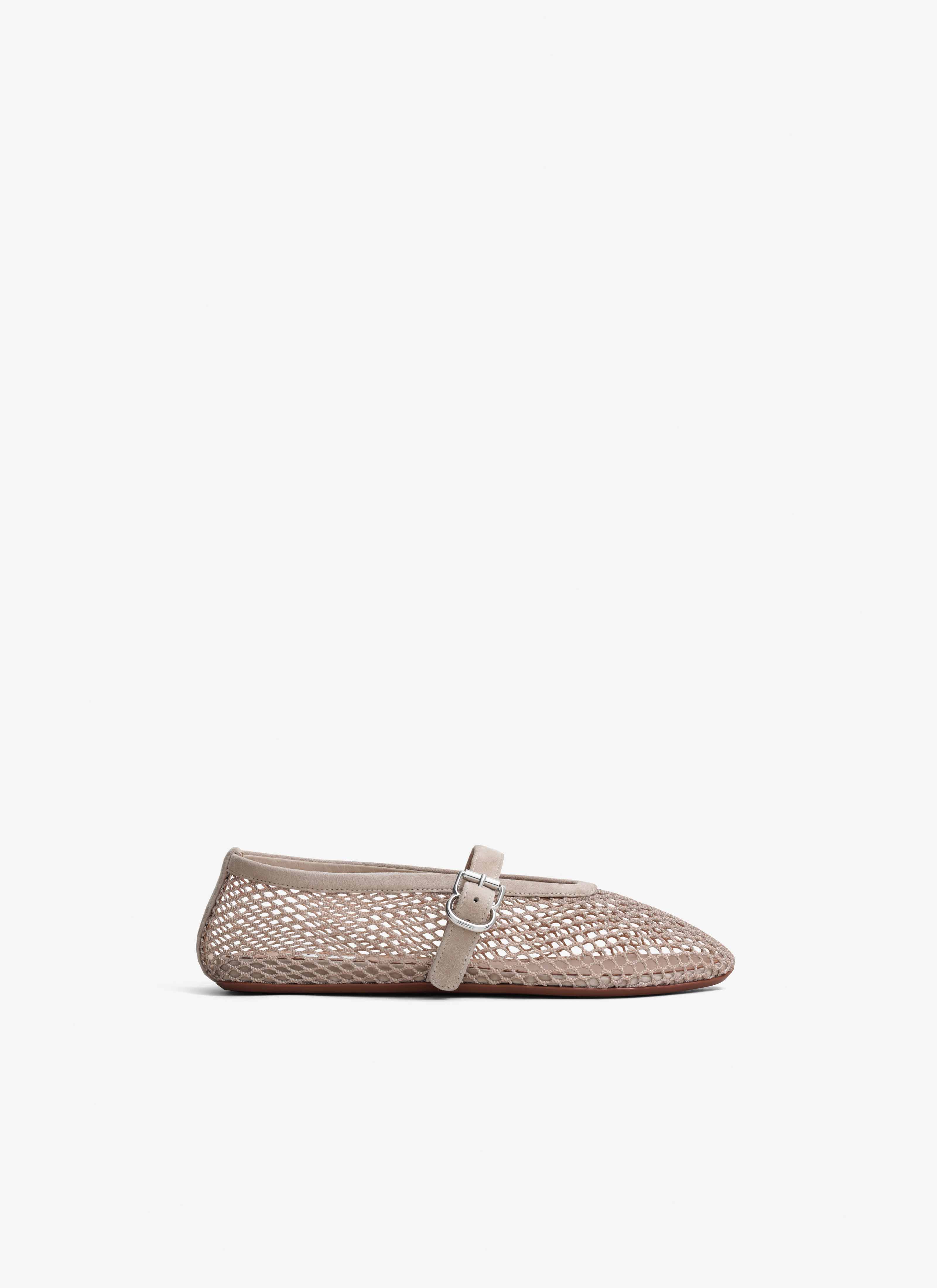 ALAÏA BALLERINES EN RÉSILLE GREGE