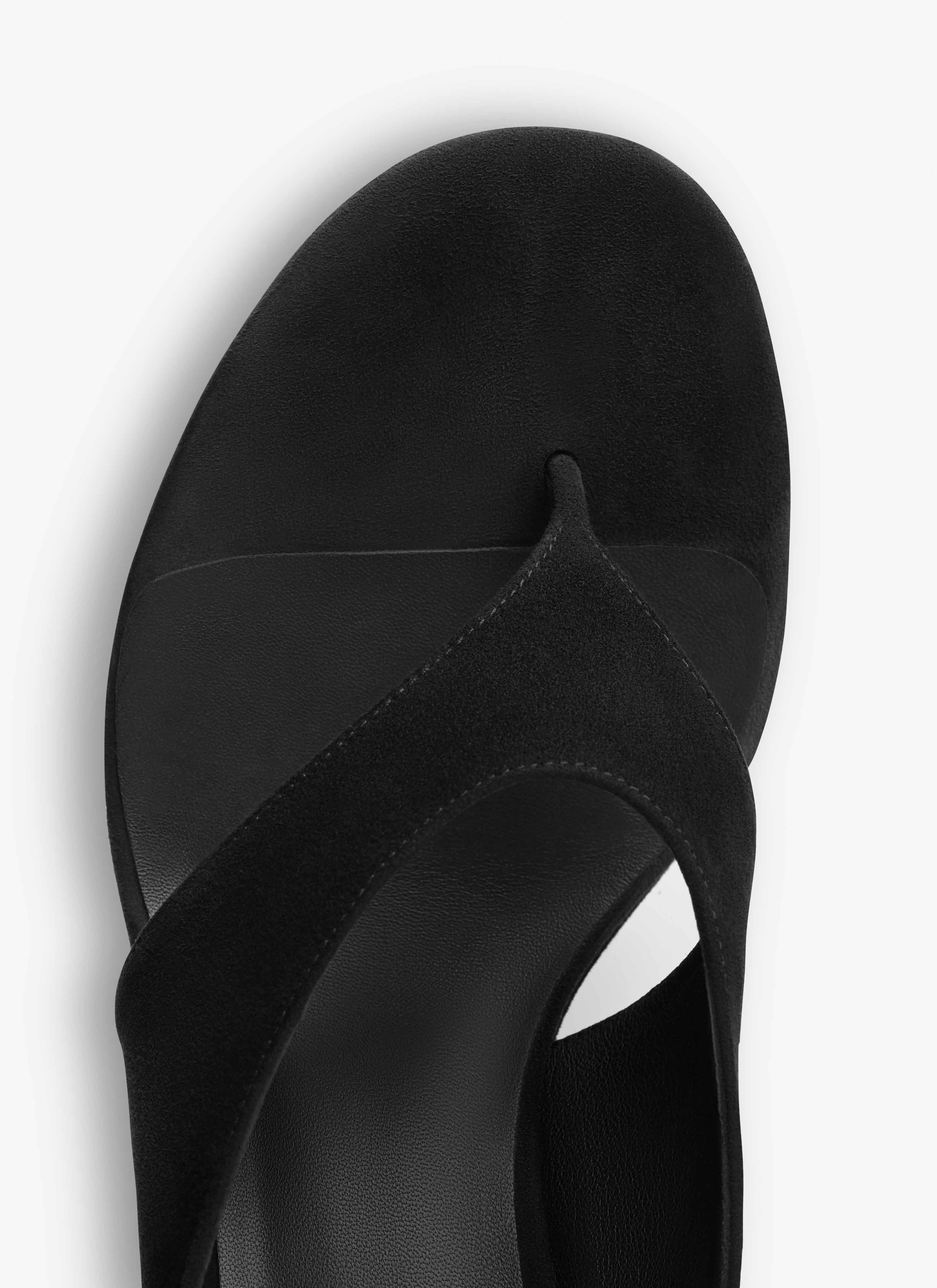 ALAÏA NEGRO MULES DE DEDO TIPO CUBO DE ANTE DE CABRA 