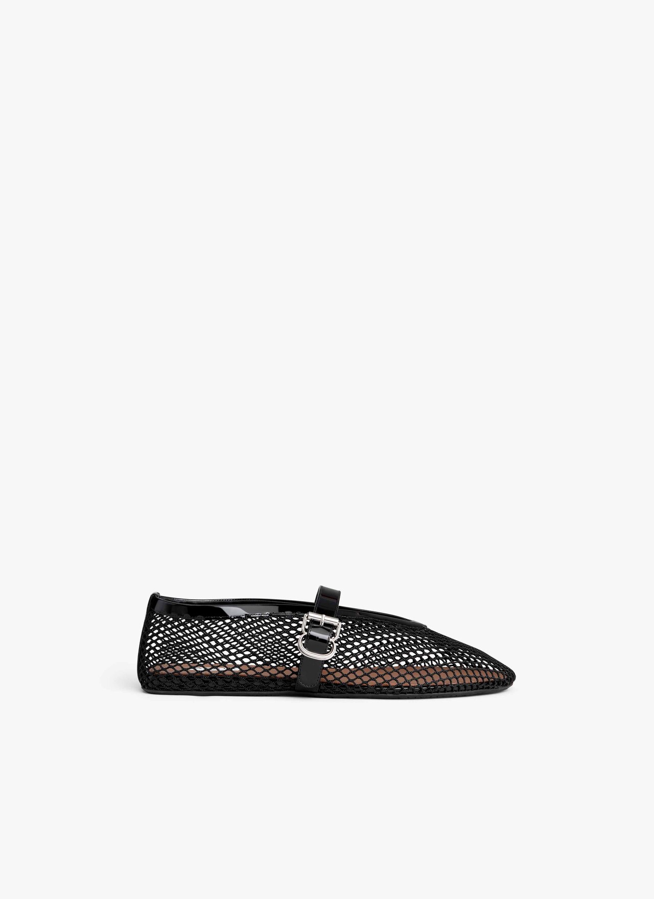 ALAÏA BALLERINES EN RÉSILLE 42 45 NOIR | ALAÏA FR