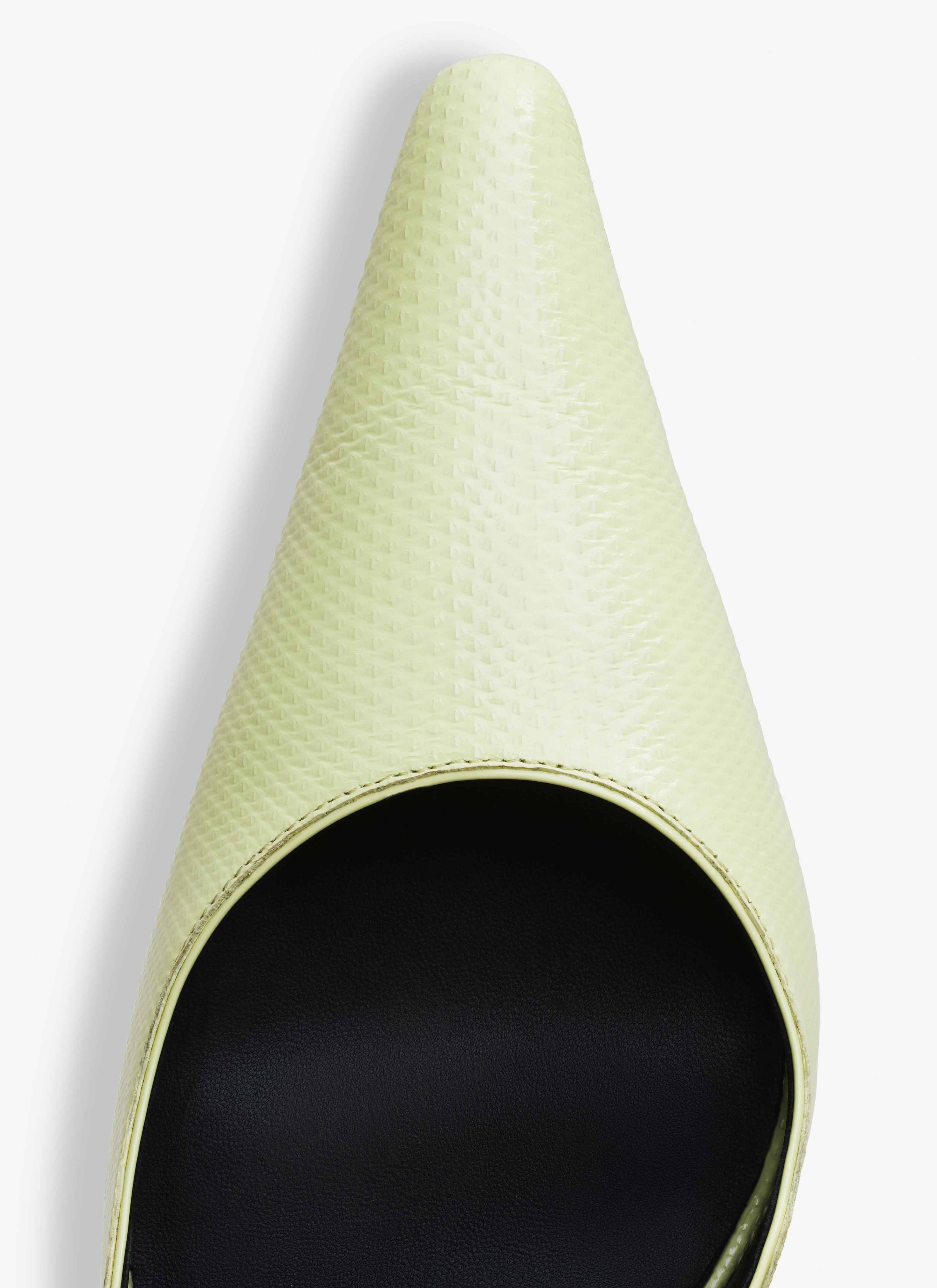 ALAÏA  POINTY PUMPS IN KARUNG SNAKE LEATHER