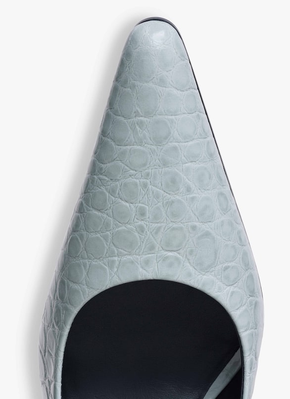 POINTY TOE PUMPS IN CALFSKIN ALAÏA LIGHT GREEN POINTY TOE PUMPS IN CALFSKIN