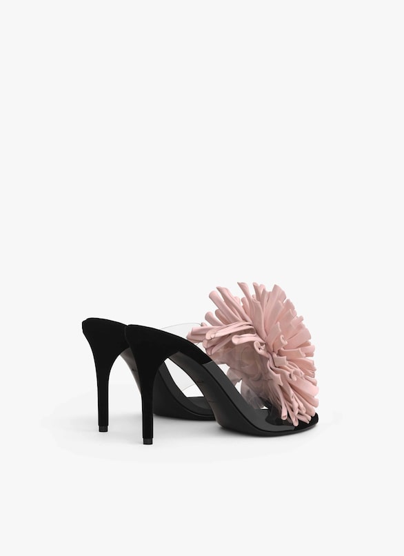 ASYMETRIC HEEL SANDALS IN LAMBSKIN ALAÏA PALE PINK ASYMETRIC HEEL SANDALS IN LAMBSKIN