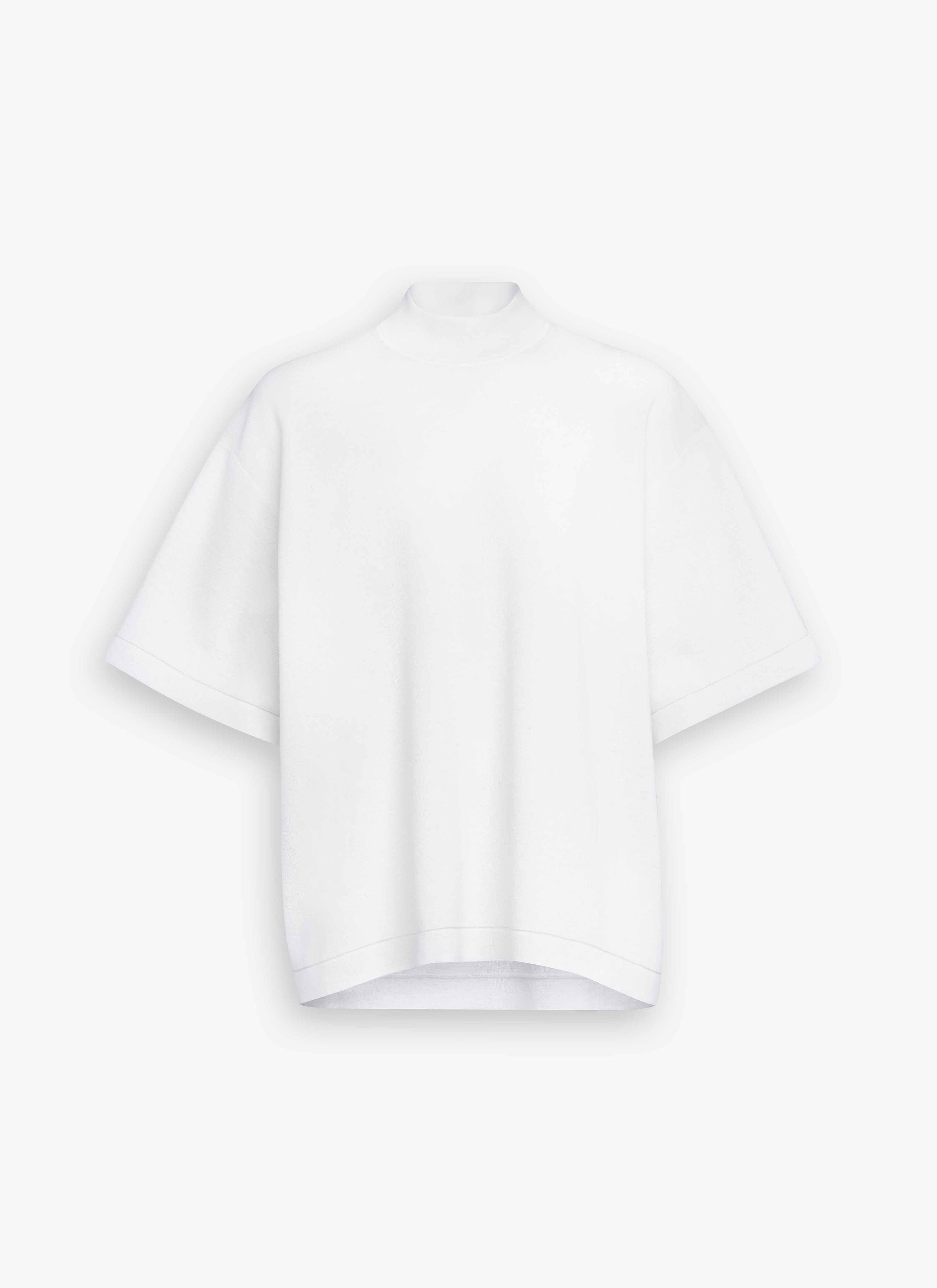ALAÏA WHITE KNITTED T-SHIRT