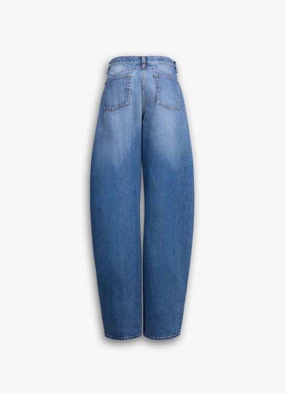 JEANS ARROTONDATI A VITA BASSA ALAÏA MINERALE JEANS ARROTONDATI A VITA BASSA