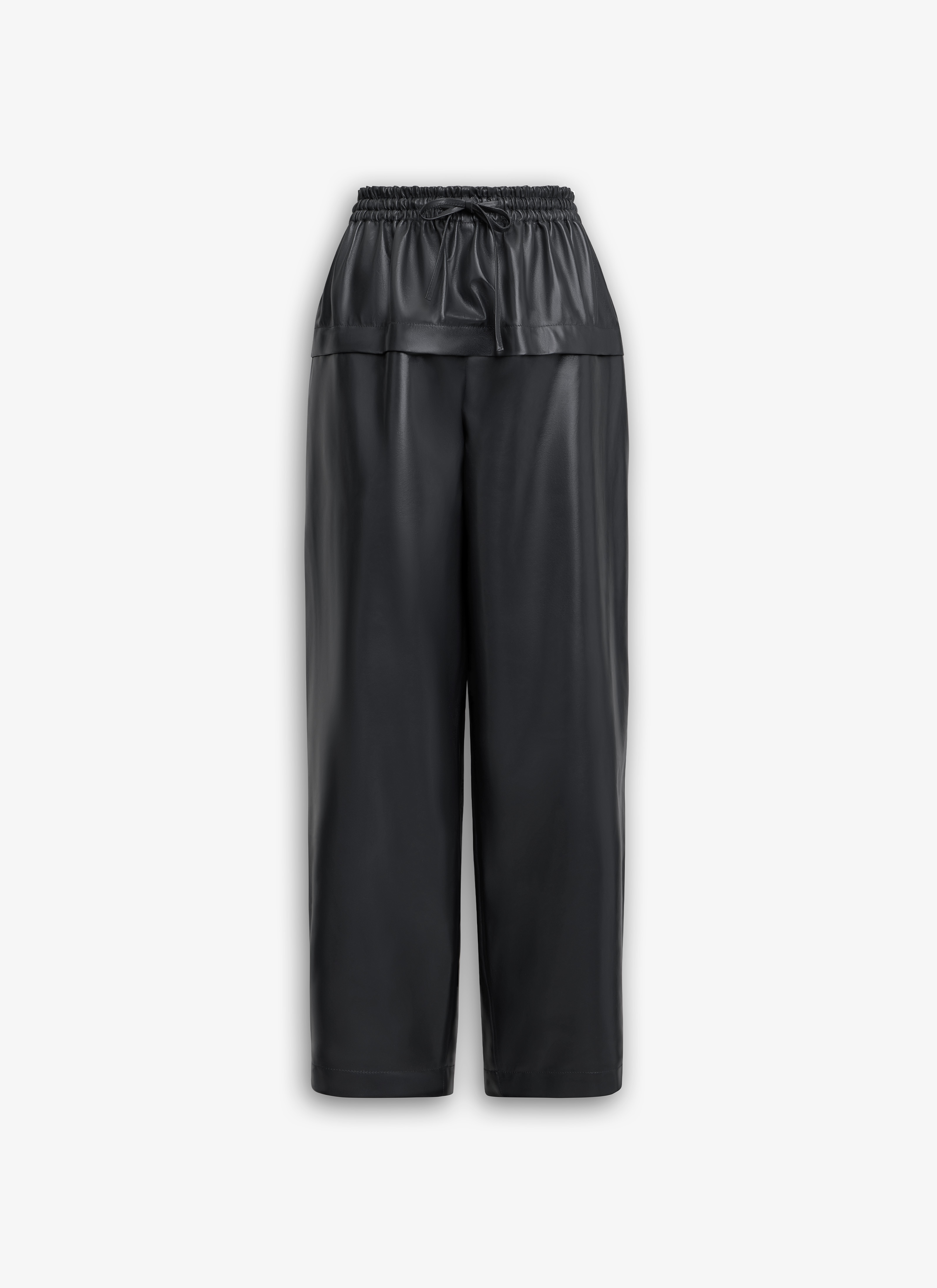 ALAÏA ANTHRACITE PEPLUM BERMUDAS